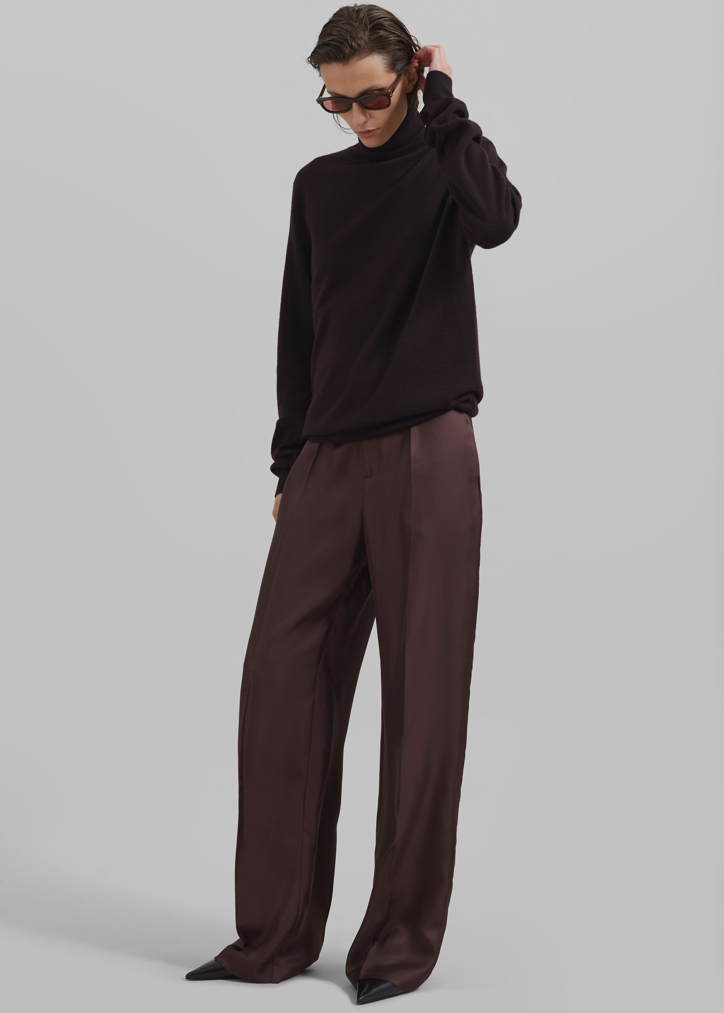 Loulou Studio Fafila Pants - Choco - 1