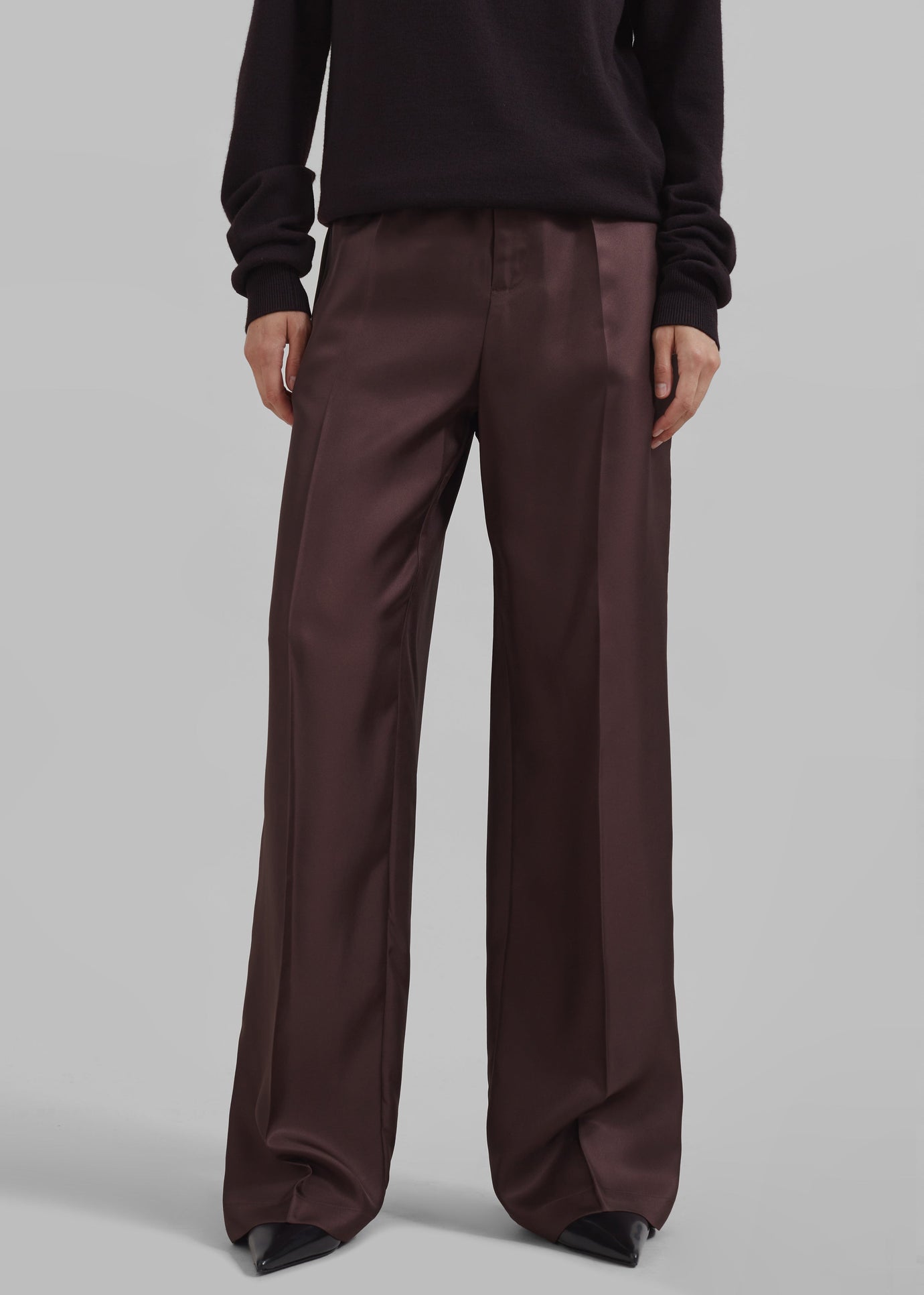 Loulou Studio Fafila Pants - Choco - 1