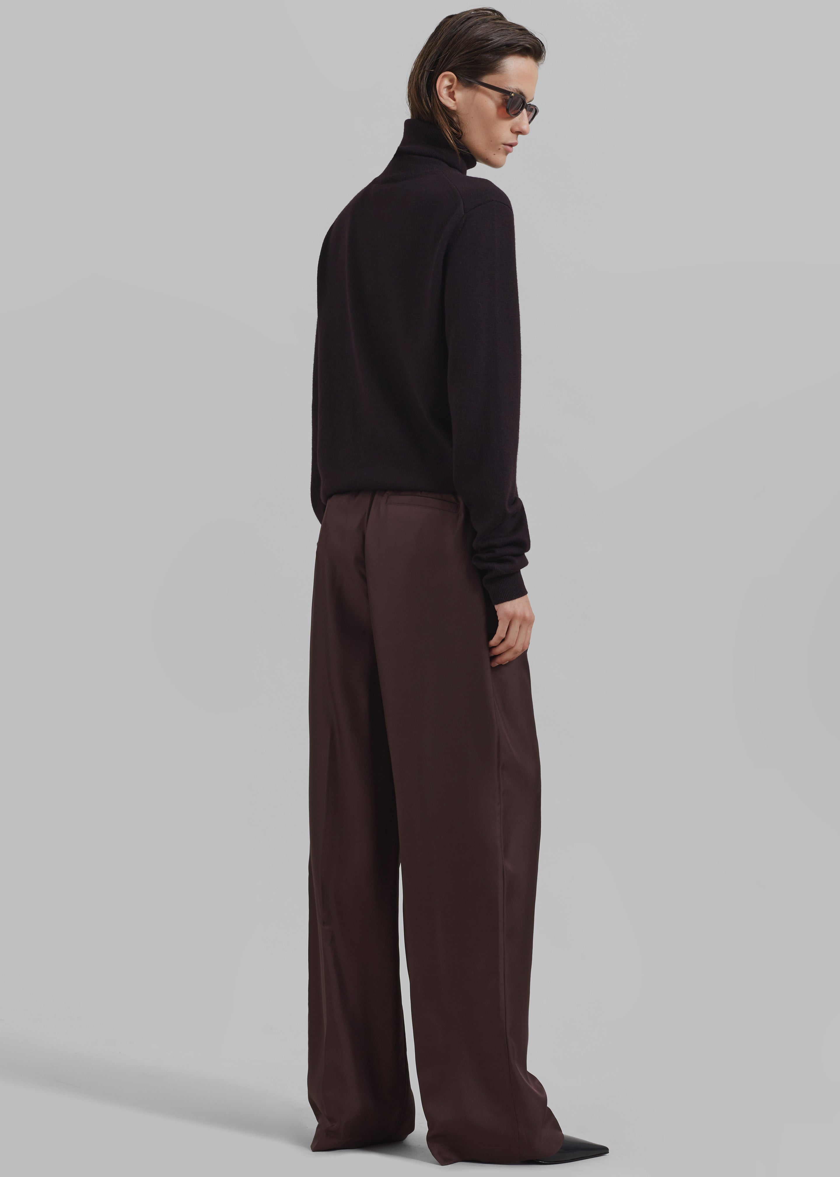 Loulou Studio Fafila Pants - Choco - 7