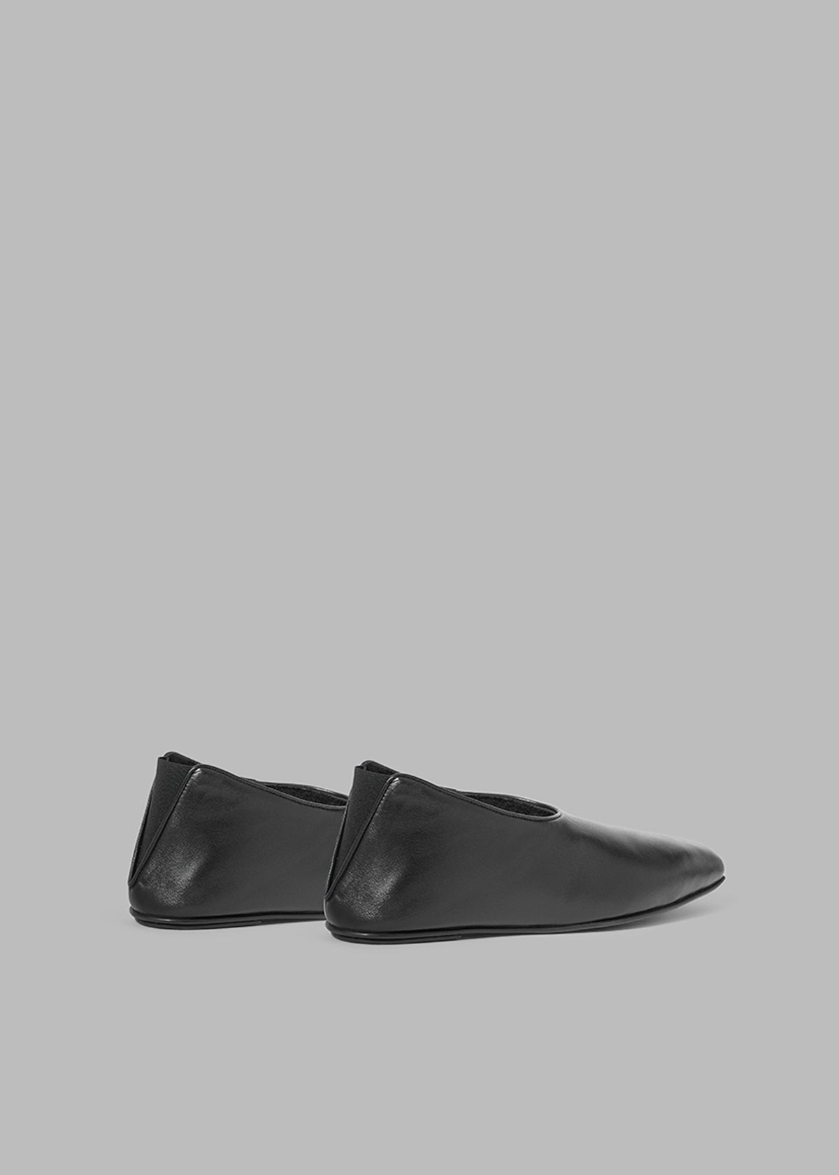 Loulou Studio Rachel Leather Slippers - Black - 3