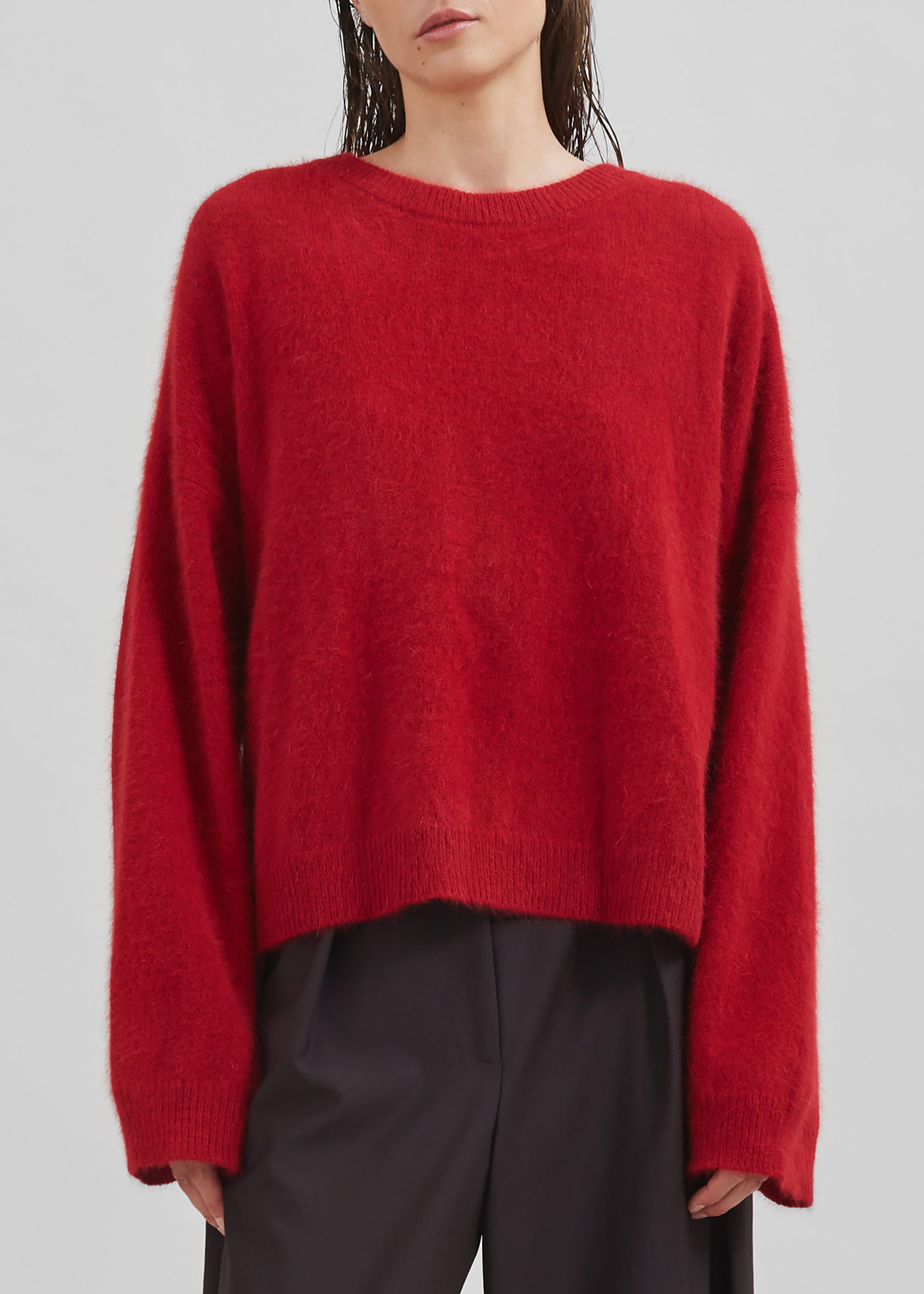 Loulou Studio Ropo Sweater - Burgundy - 4