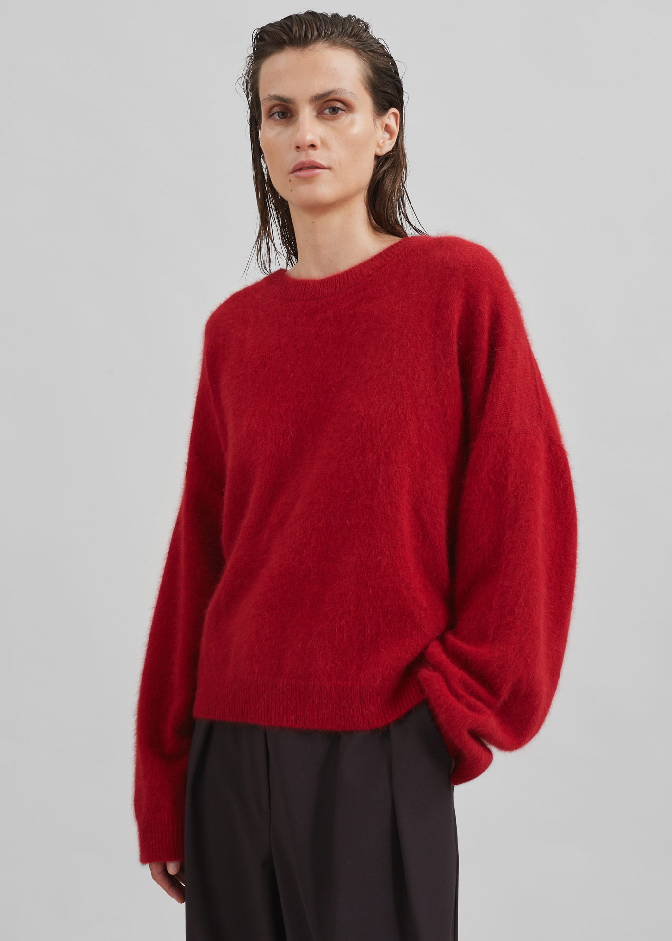 Loulou Studio Ropo Sweater - Burgundy - 1