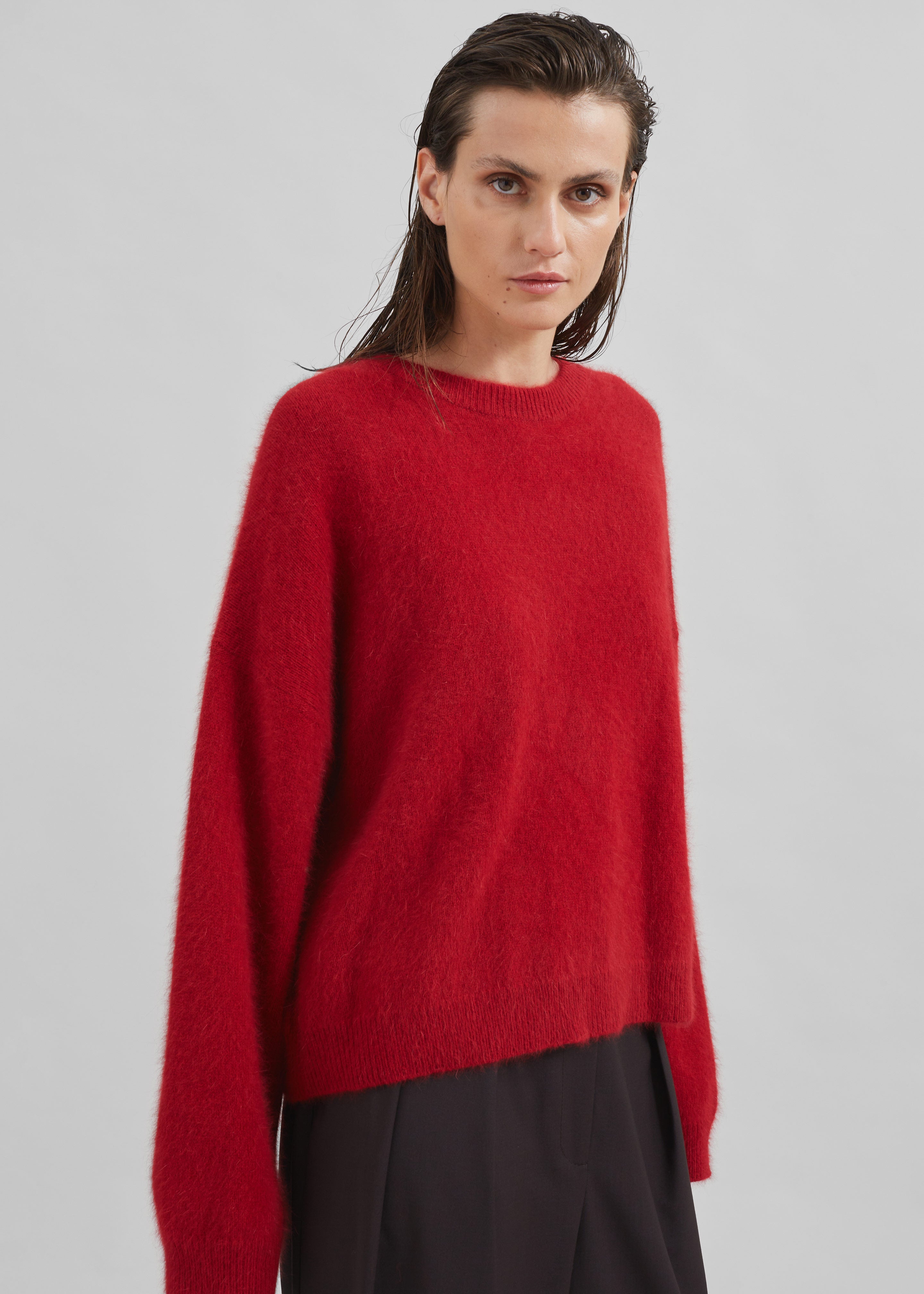 Loulou Studio Ropo Sweater - Burgundy - 7