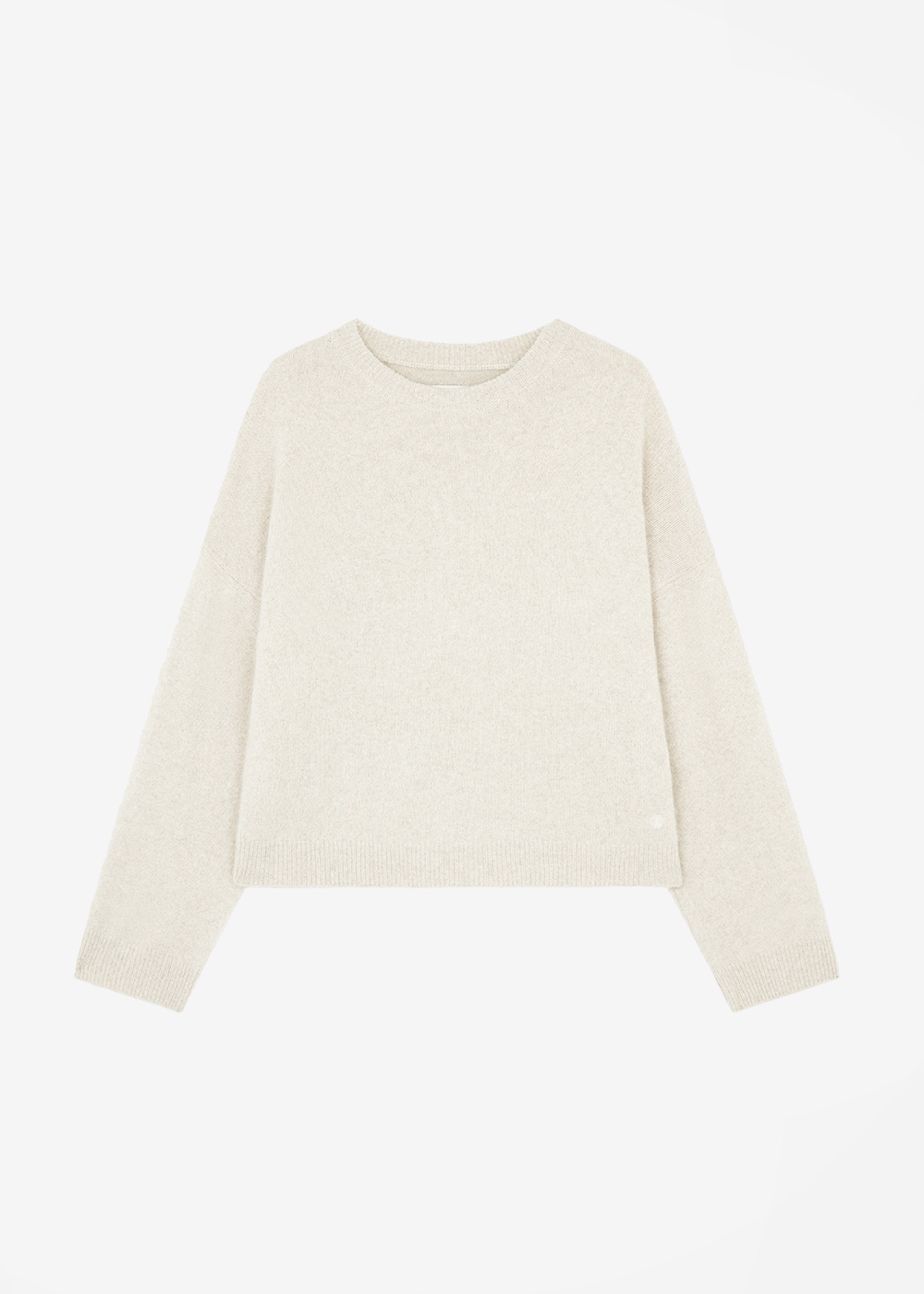 Loulou Studio Ropo Sweater - Stone Melange - 10