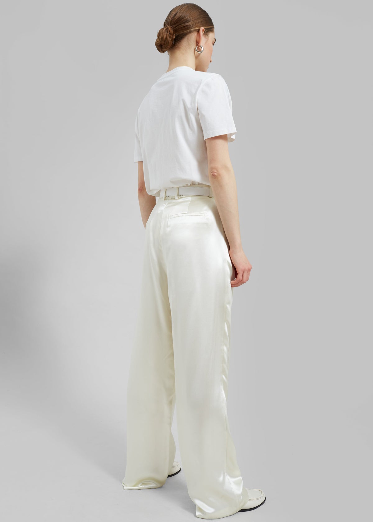 Loulou Studio Vione Pants - Soft Vanilla - 7