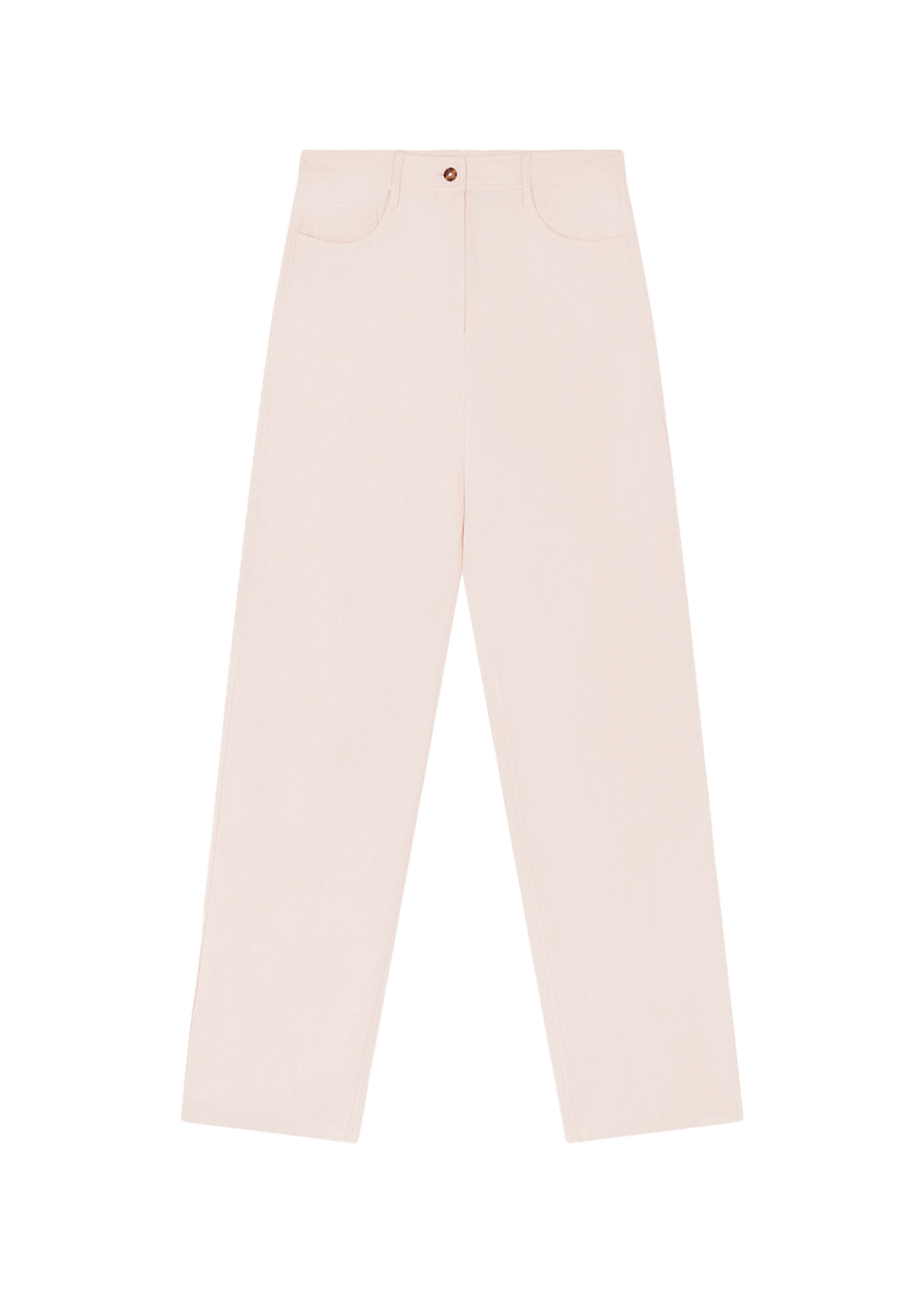 Loulou Studio Peran Pants - Cream Rose - 8