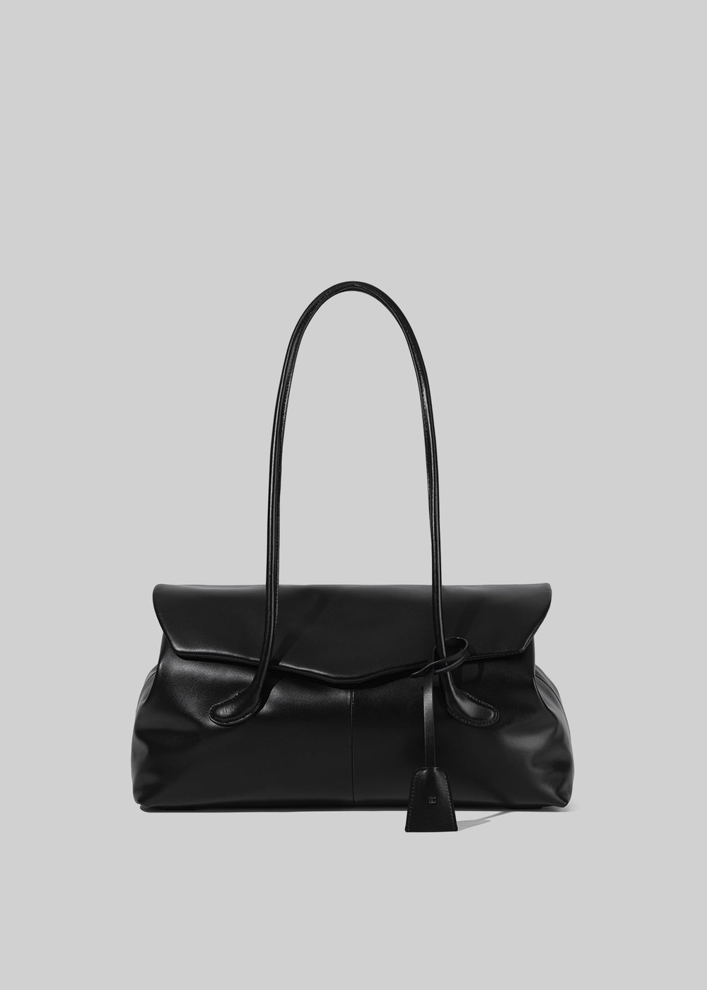 Low Classic Haricot Mini Flap Bag - Black - 1