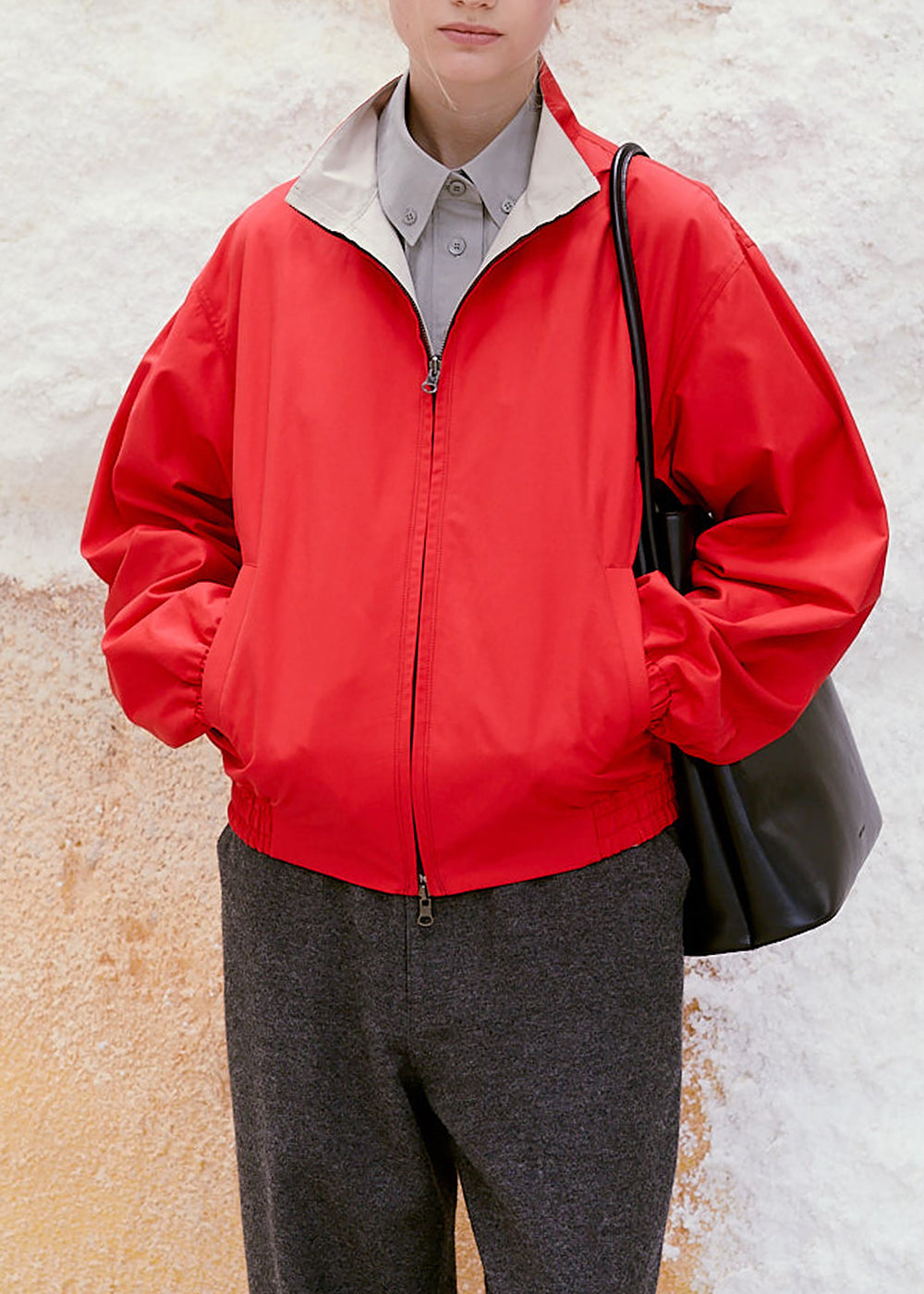 Low Classic Reversible Zip-Up Jumper - Red