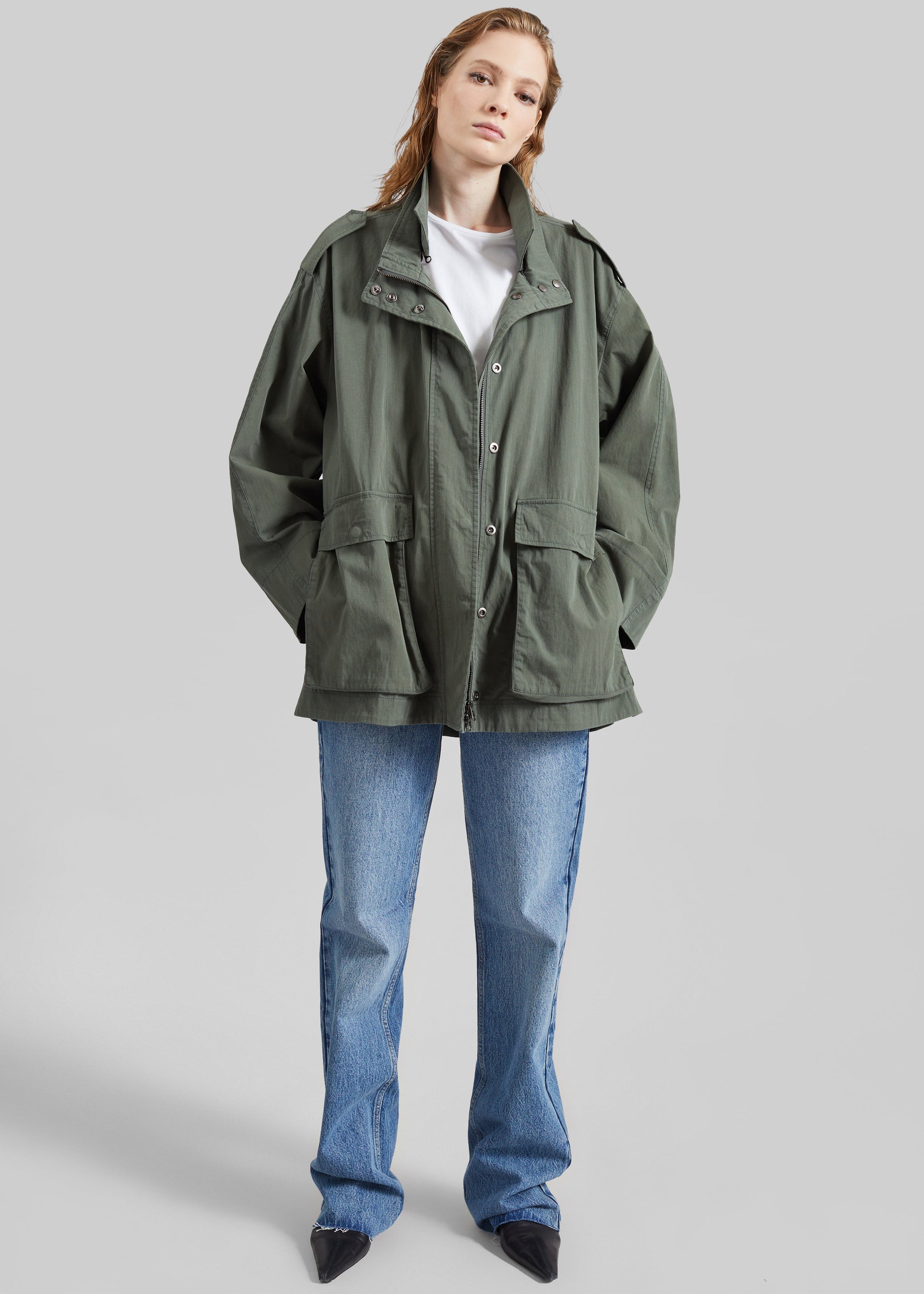 Shop the look image for Low Classic Two Pocket Field Jacket - Khaki