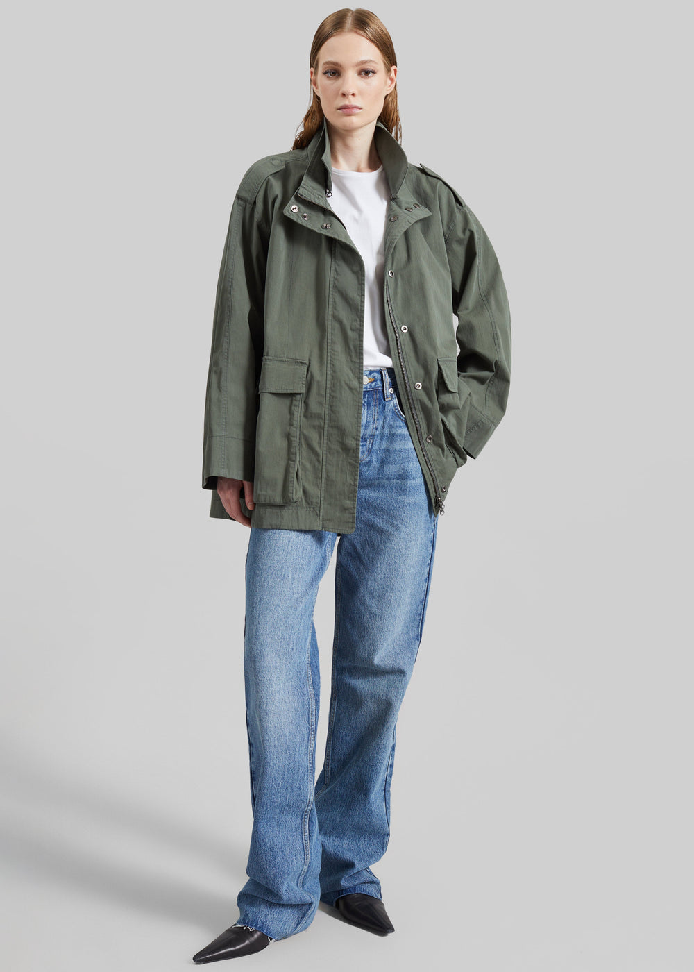 Low Classic Two Pocket Field Jacket - Khaki - 1