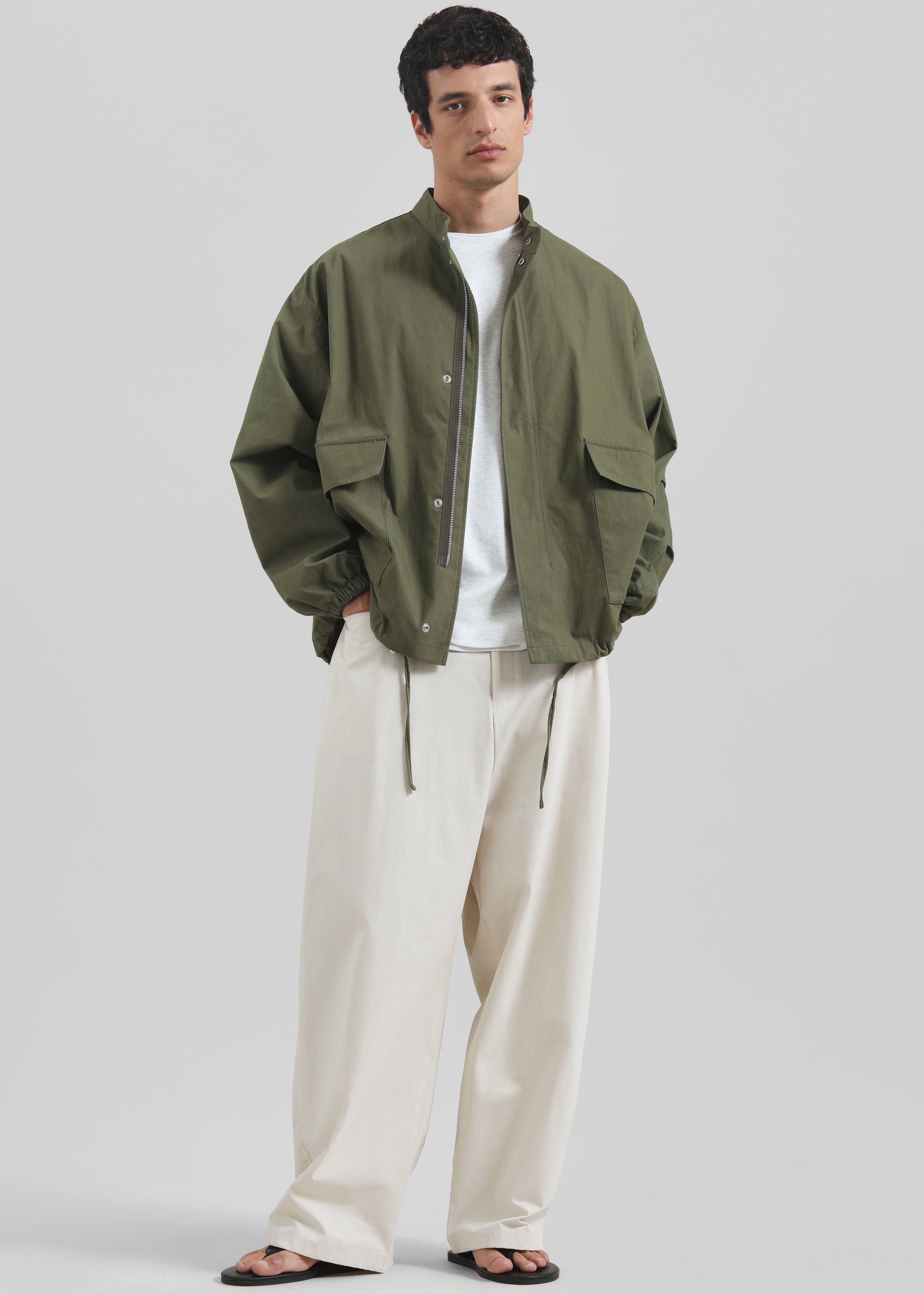 Shop the look image for Lowan Cargo Jacket - Olive