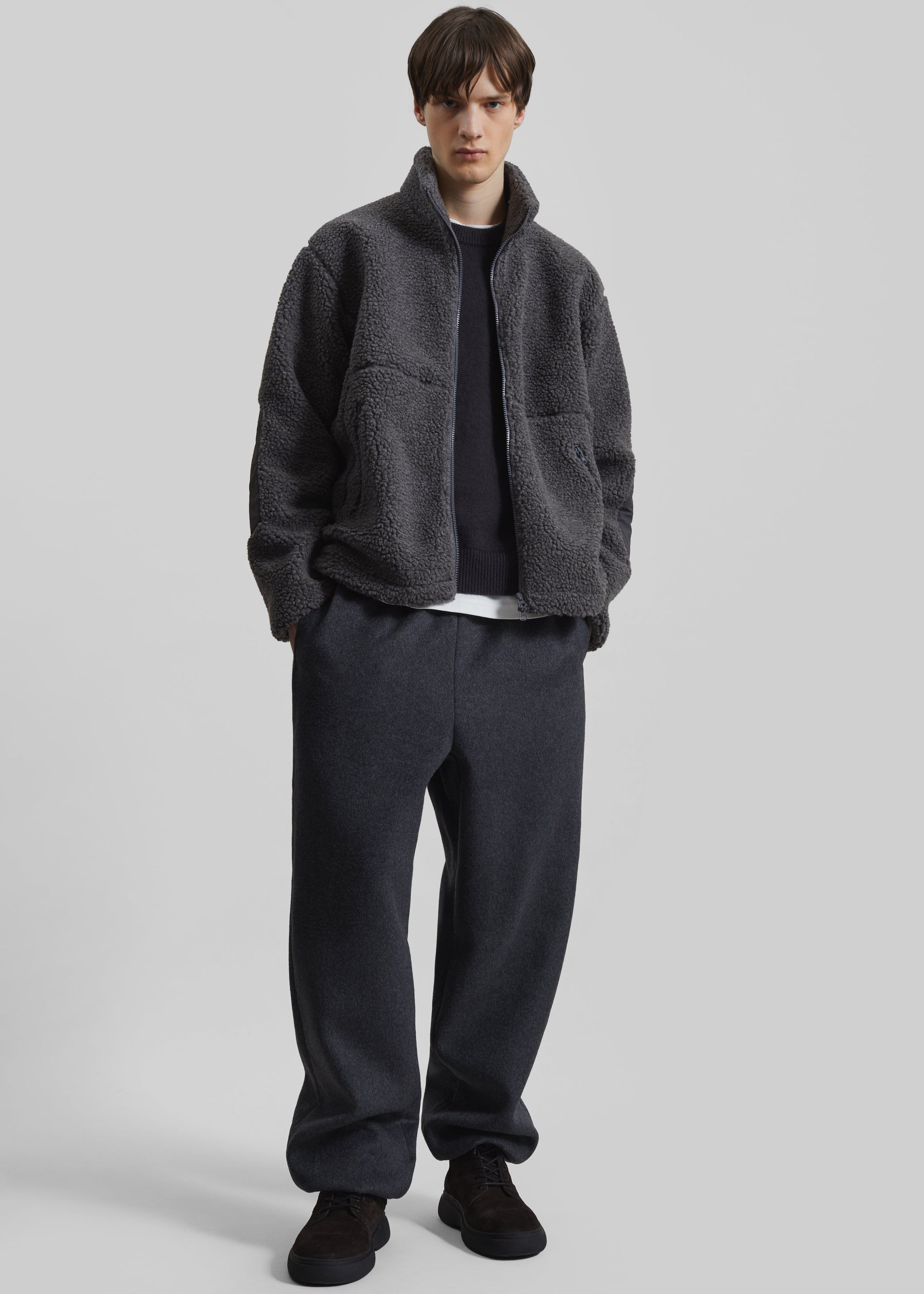 Shop the look image for Lucan Fleece Jacket - Grey