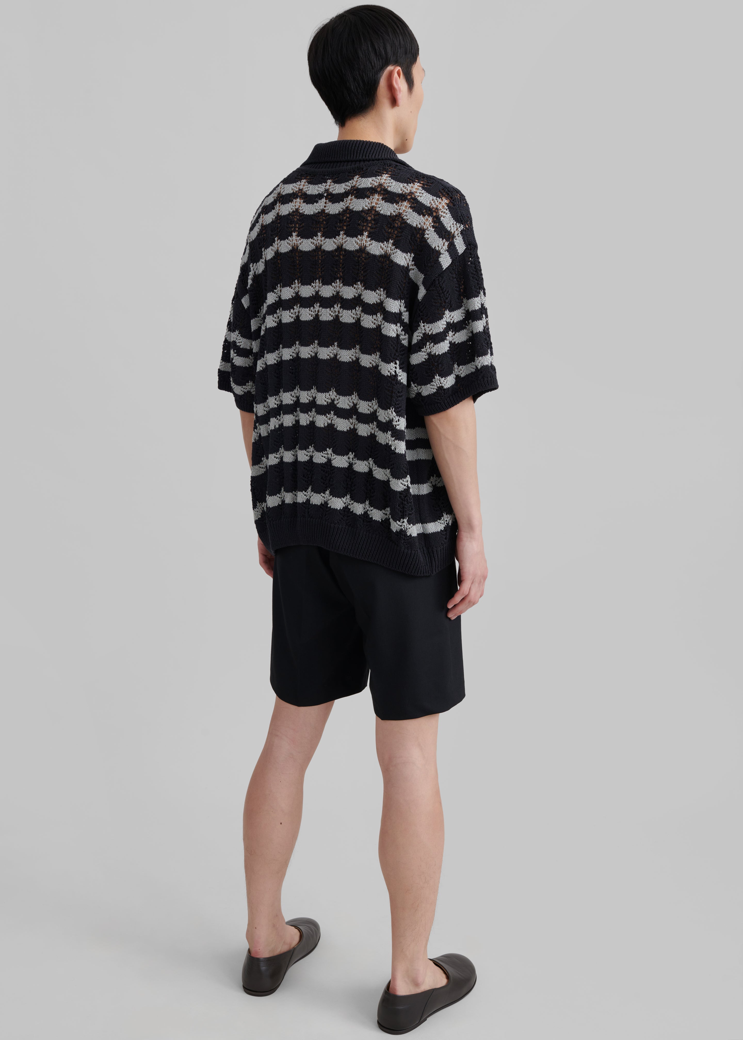 Lucca Knitted Top - Black - 7