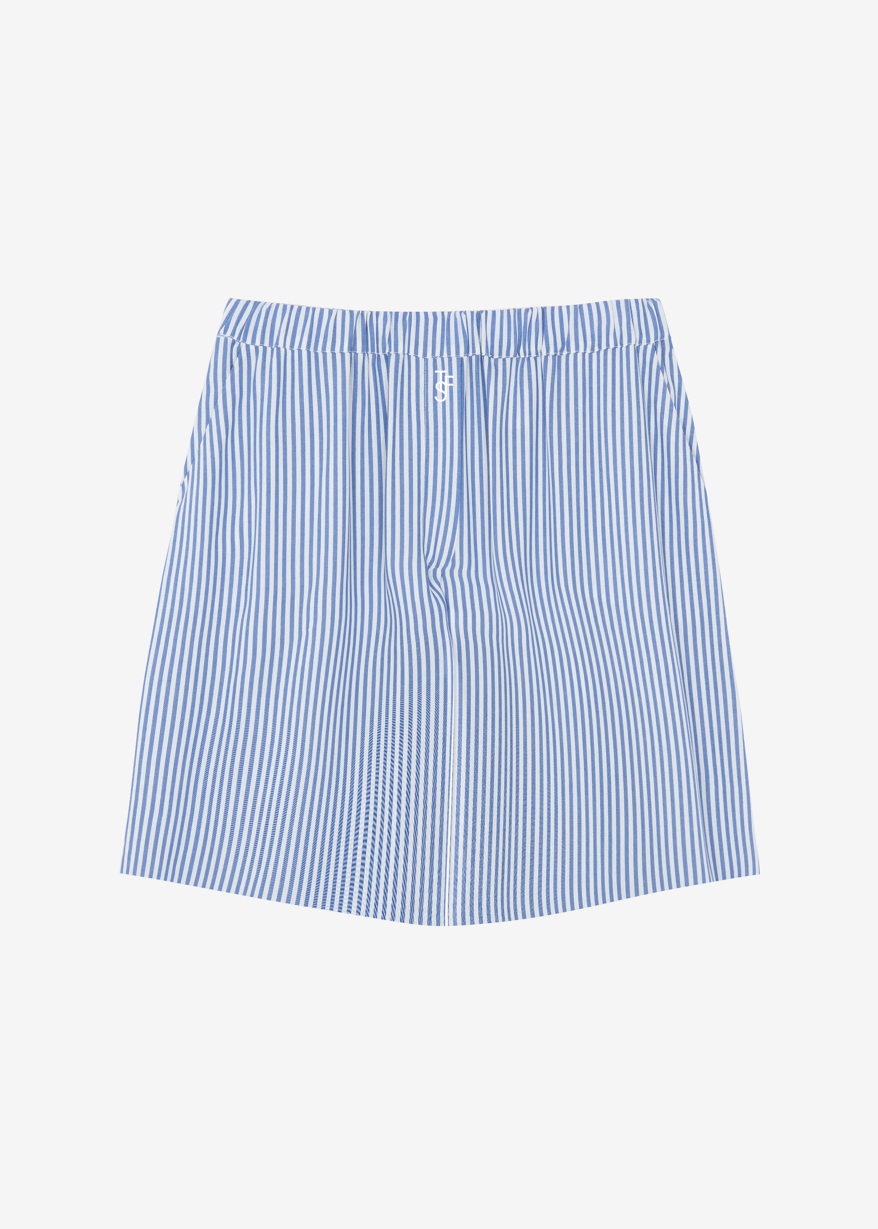 Lui Fluid Boxer Shorts - White/Blue Stripe - 12