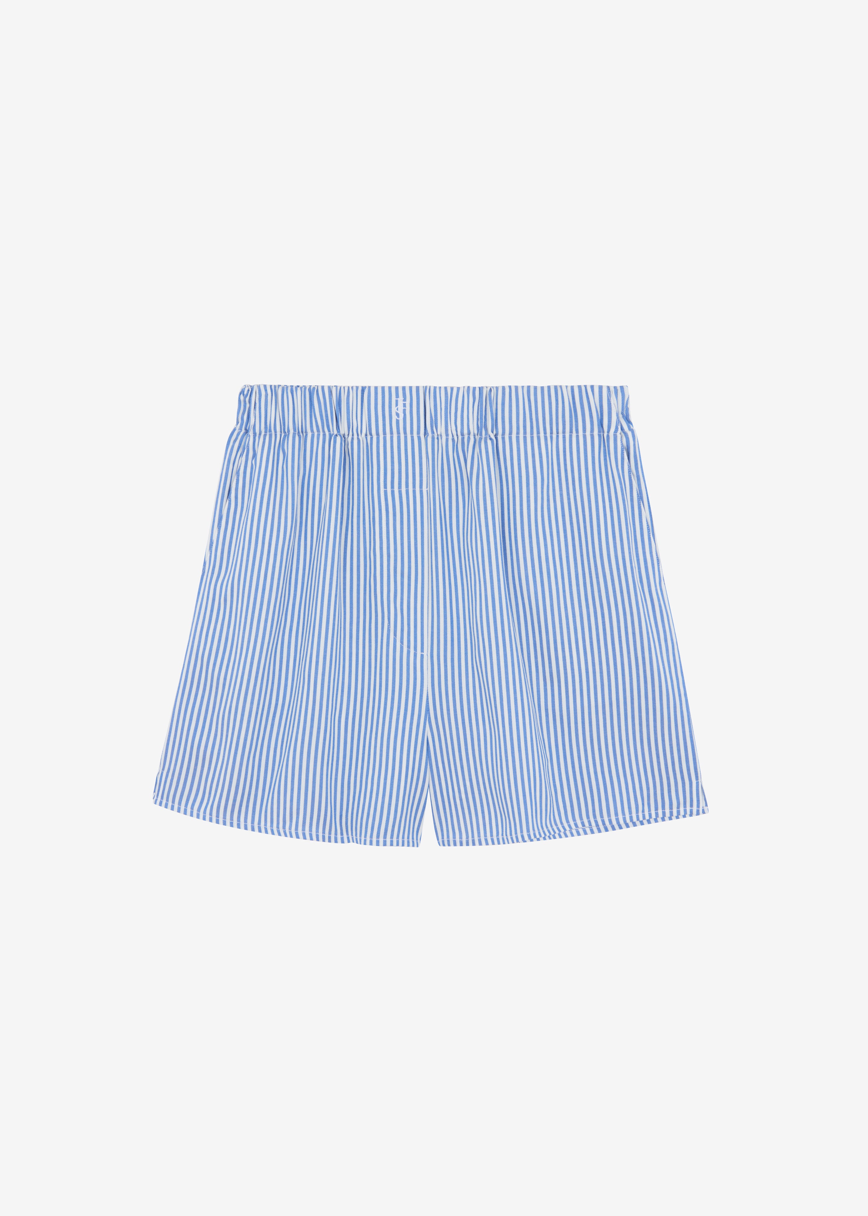 Lui Fluid Boxer Shorts - White/Blue Stripe - 12