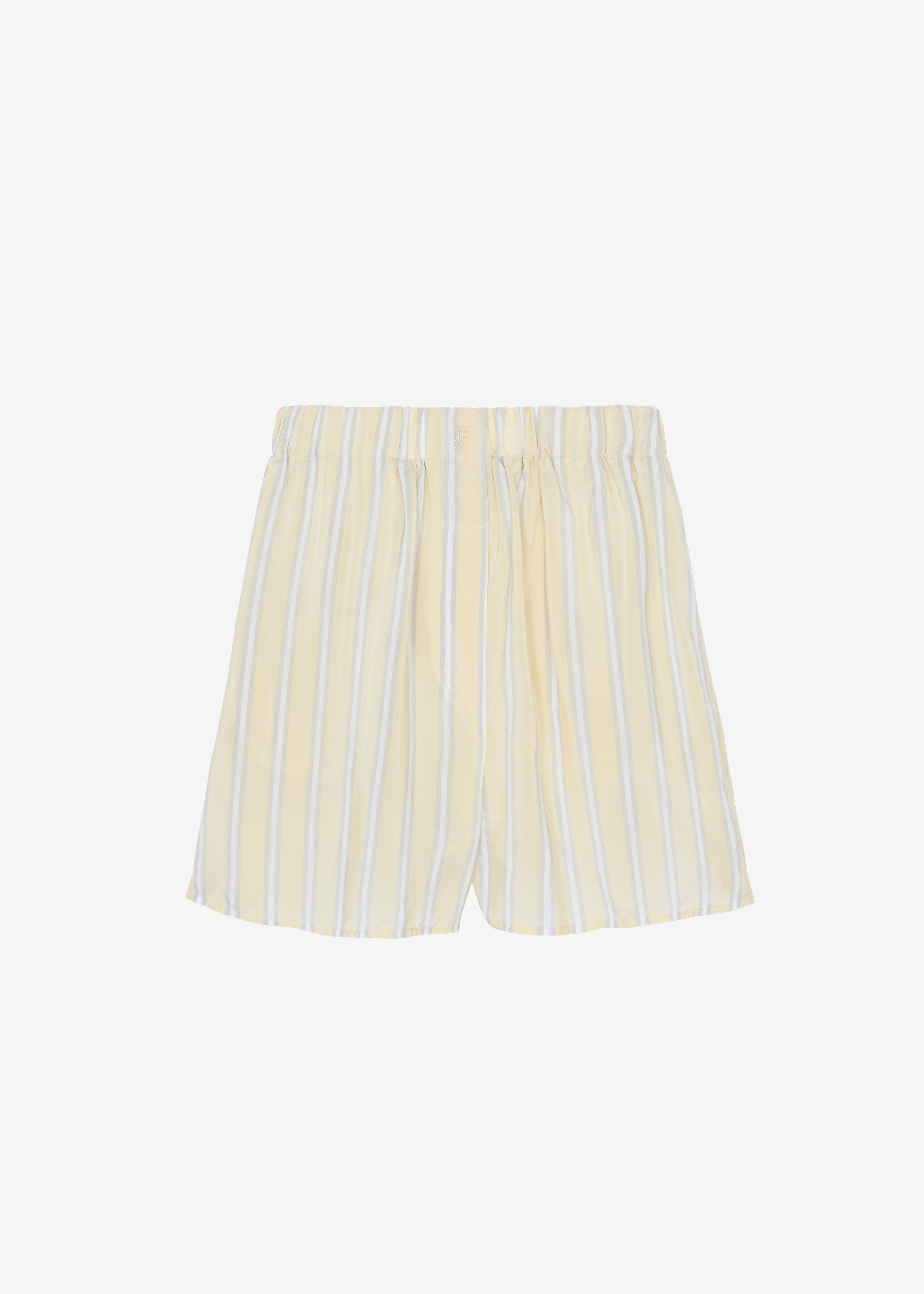 Lui Fluid Boxer Shorts - Yellow/White Stripe - 6