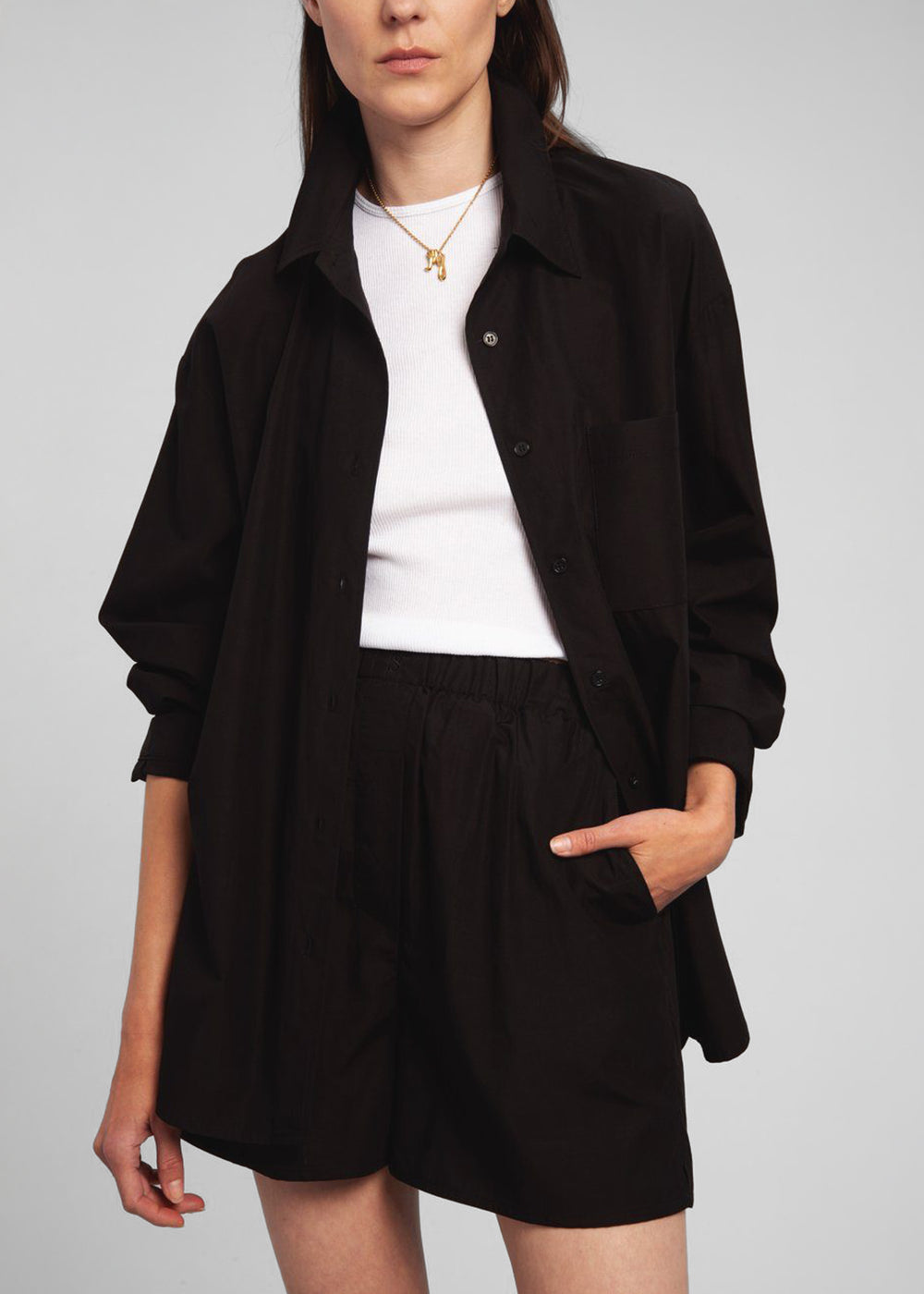 Lui Organic Cotton Boxer Short - Black - 1