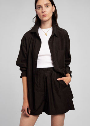 Lui Organic Cotton Shirt - Black