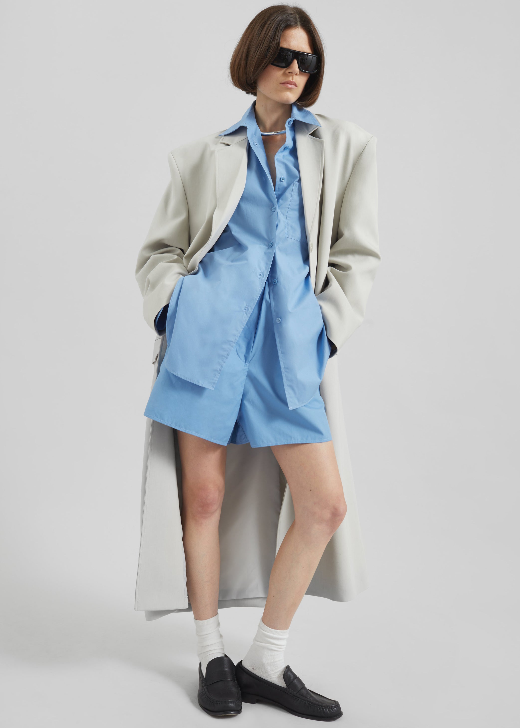 Shop the look image for Lui Organic Cotton Shirt - Blue