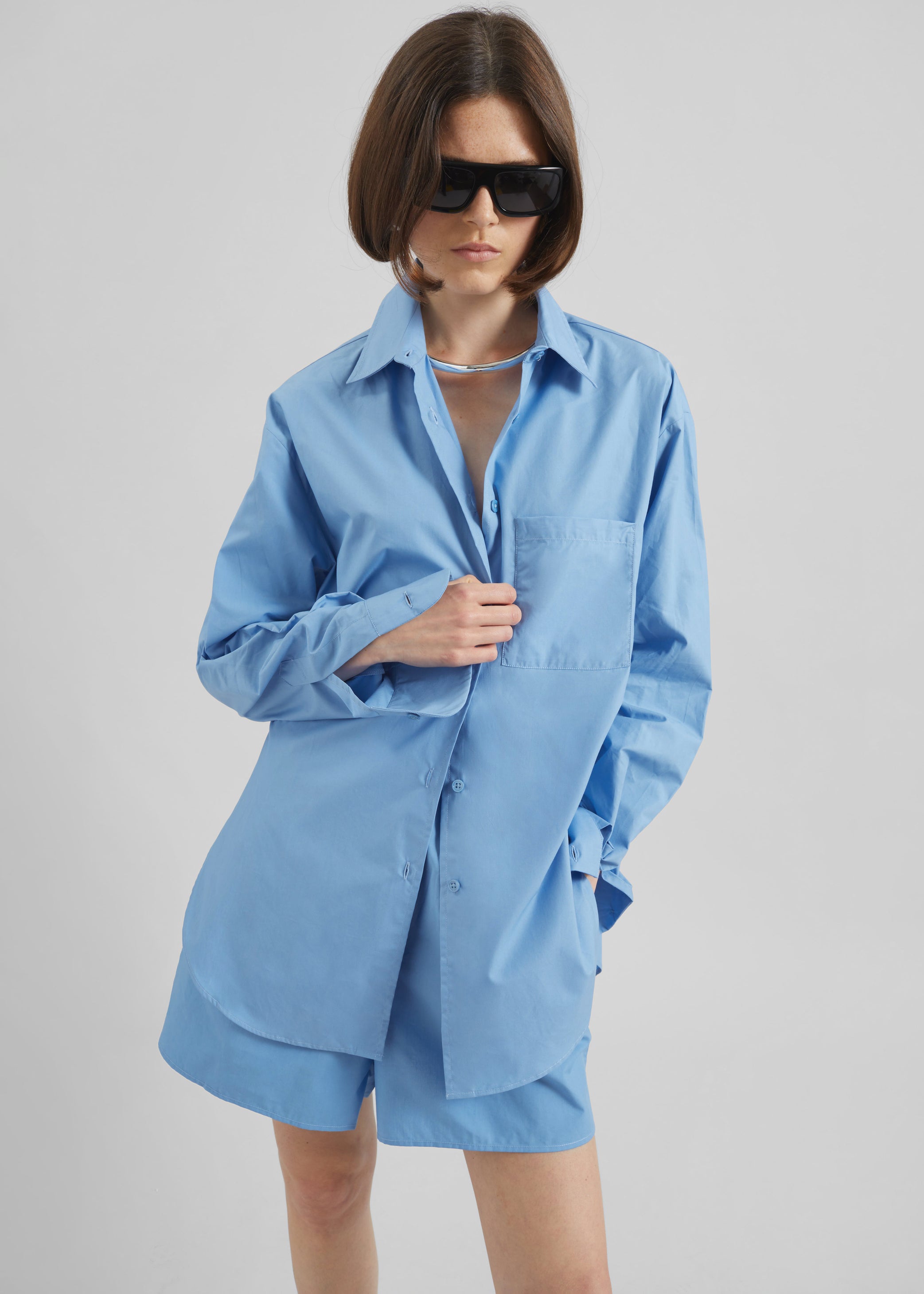 Shop the look image for Lui Organic Cotton Shirt - Blue