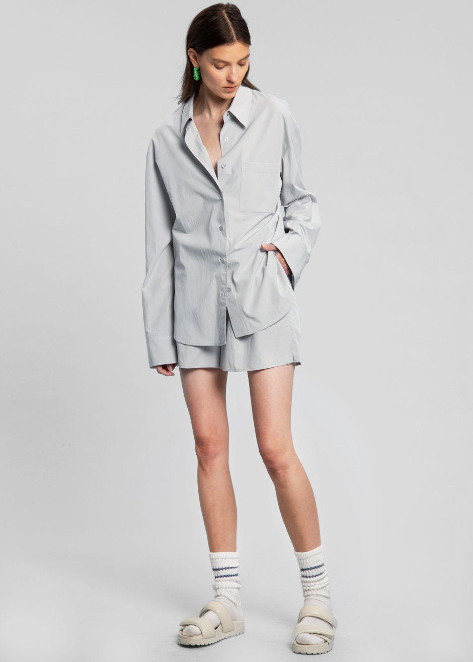 Lui Organic Cotton Shirt - Ice - 7