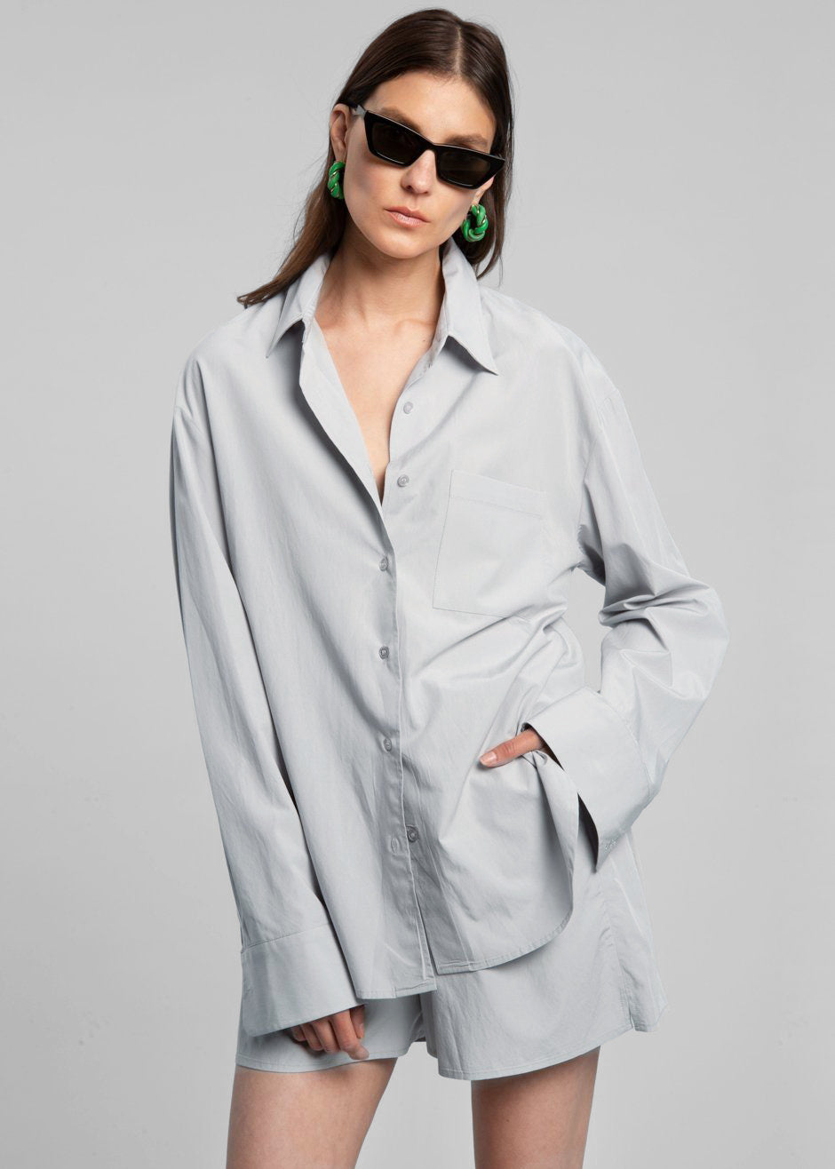 Lui Organic Cotton Shirt - Ice - 8