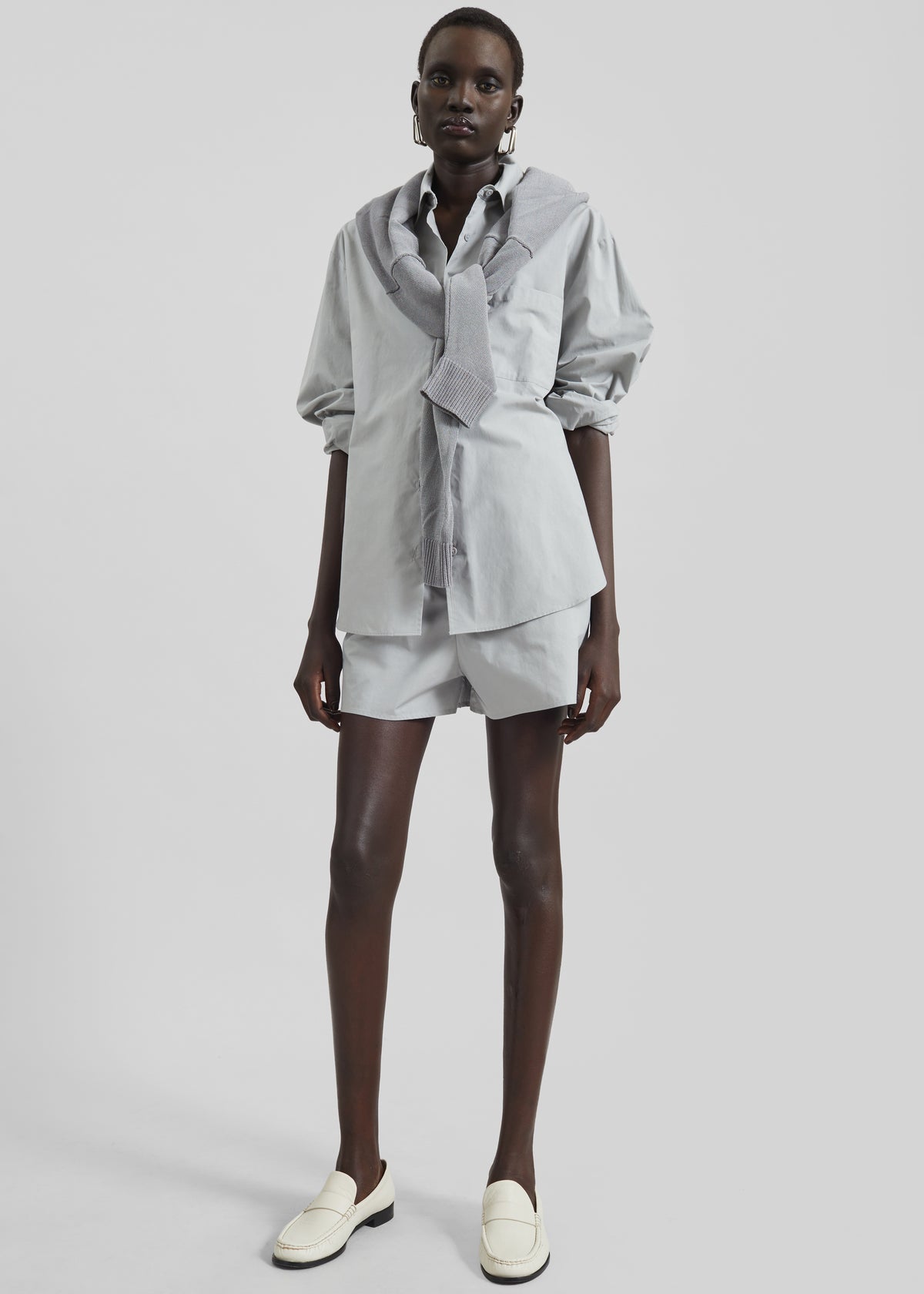 Lui Organic Cotton Shirt - Ice - 2