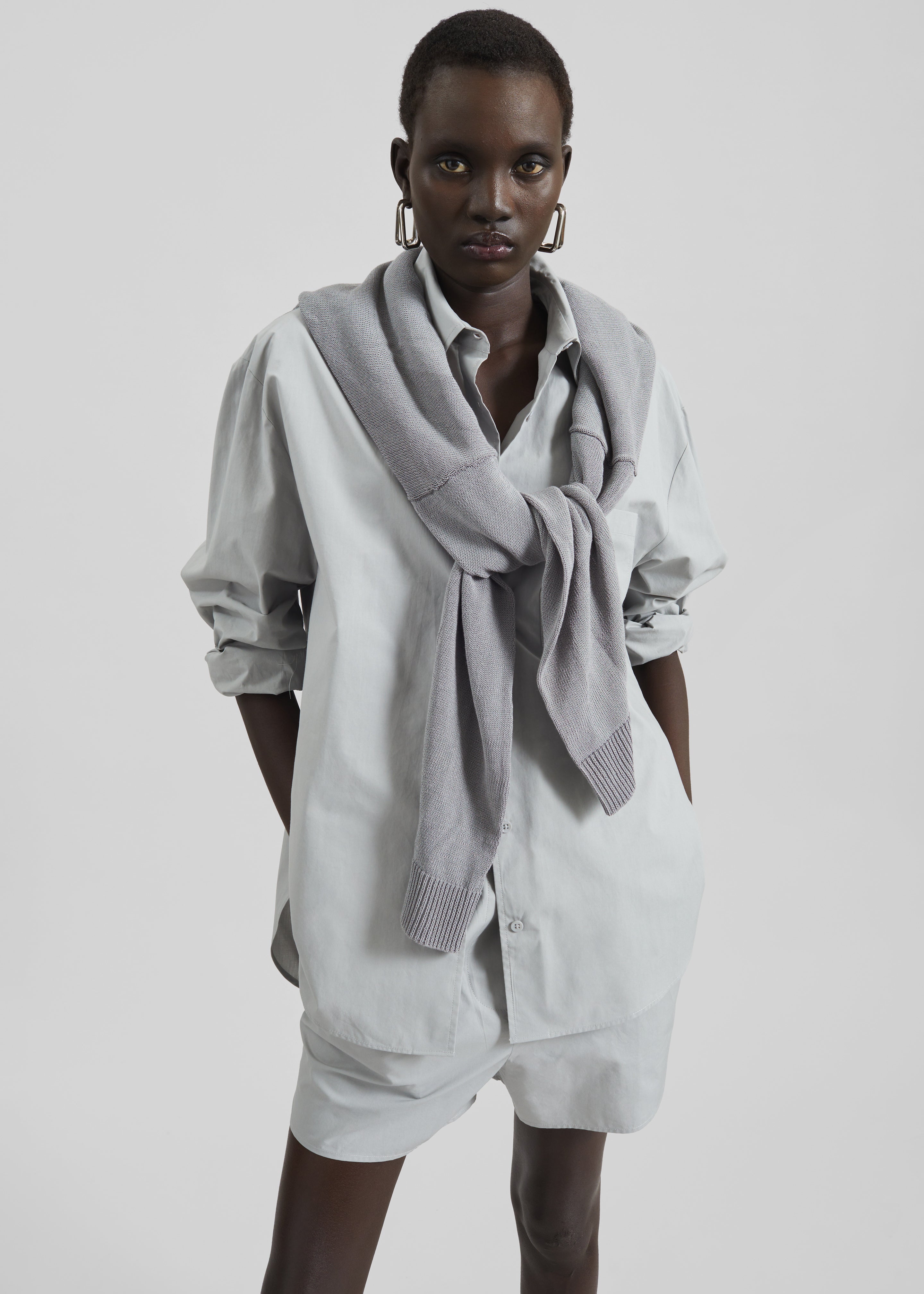 Lui Organic Cotton Shirt - Ice - 1