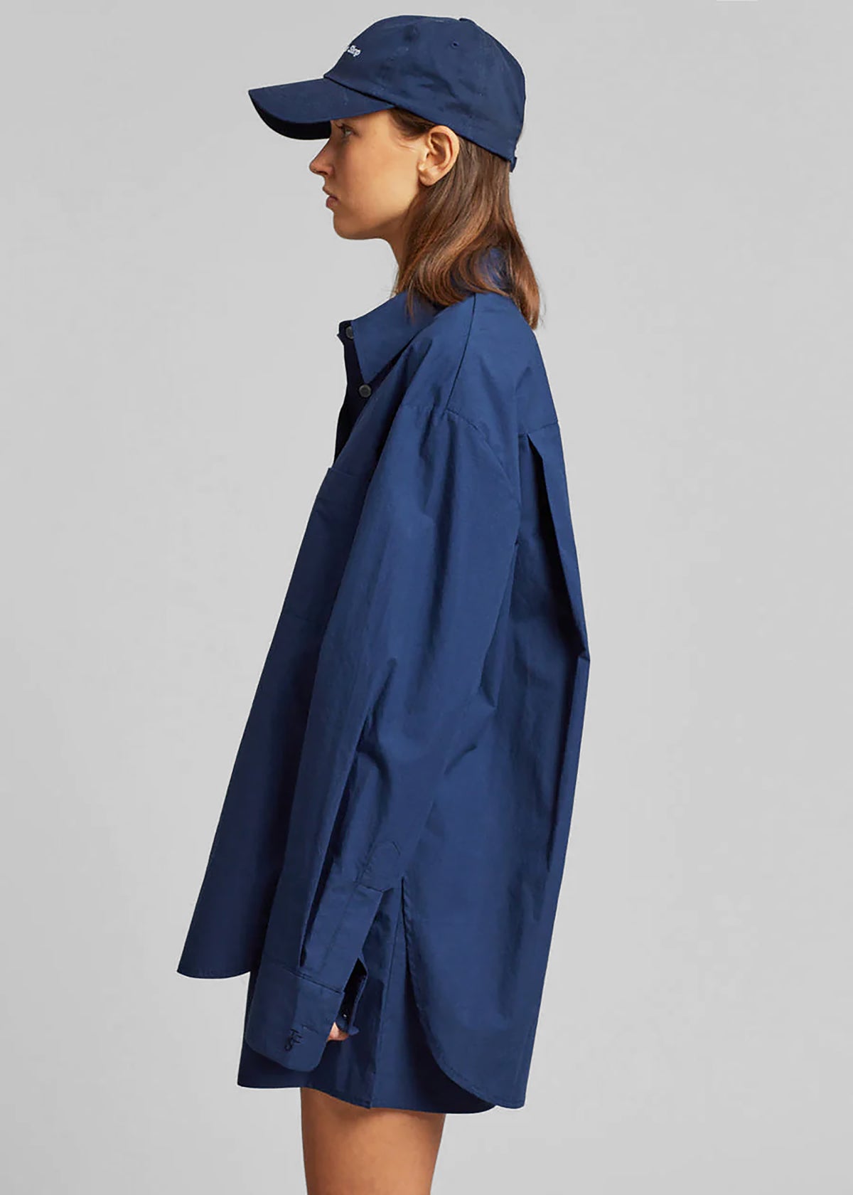 Lui Organic Cotton Shirt - Navy - 5