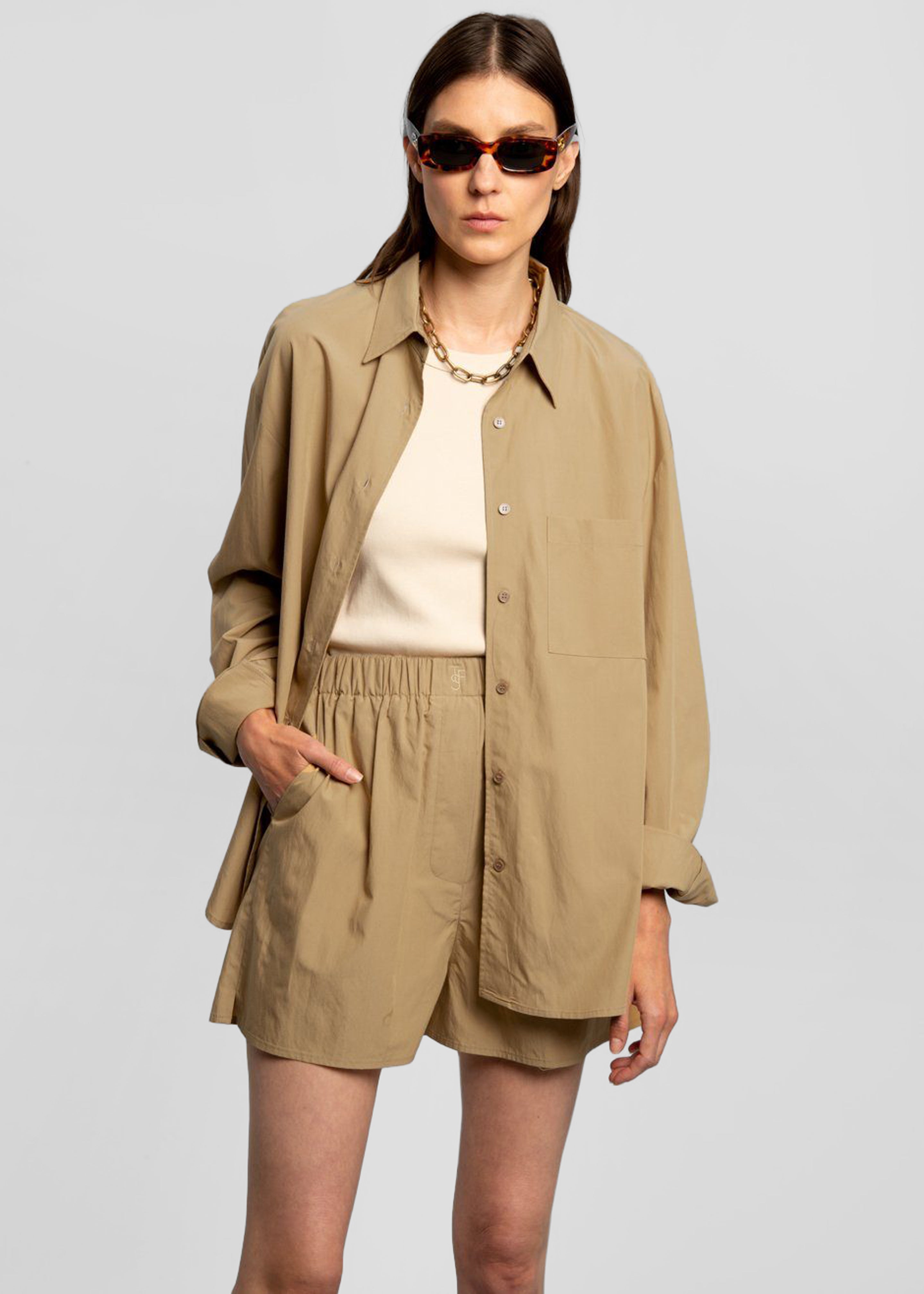 Lui Organic Cotton Shirt - Sahara - 7