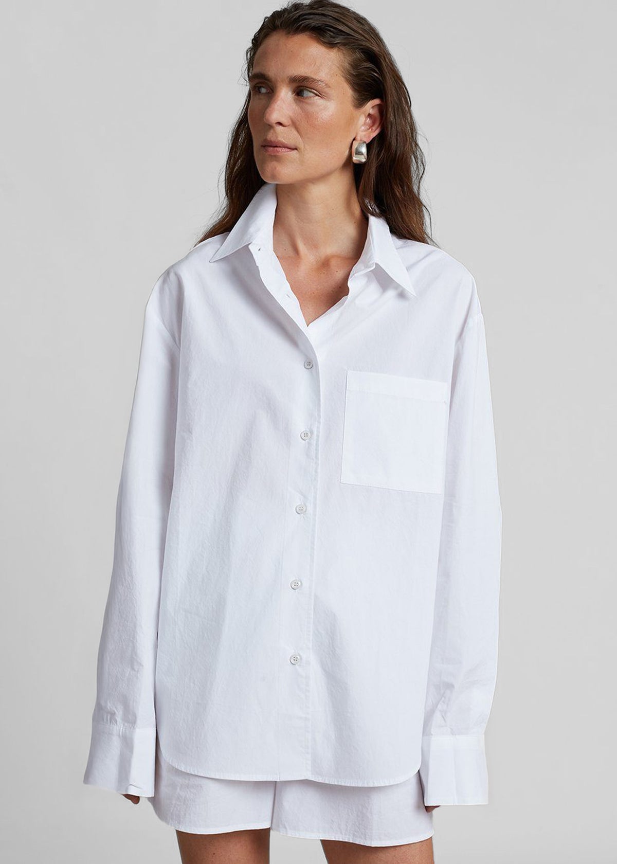 Lui Organic Cotton Shirt - White - 1