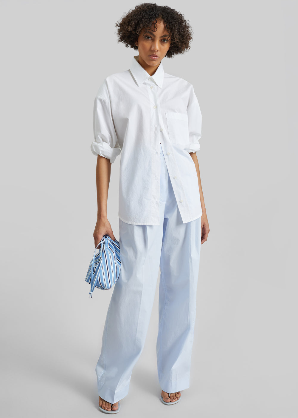 Chemise Lui en coton biologique - Blanc
