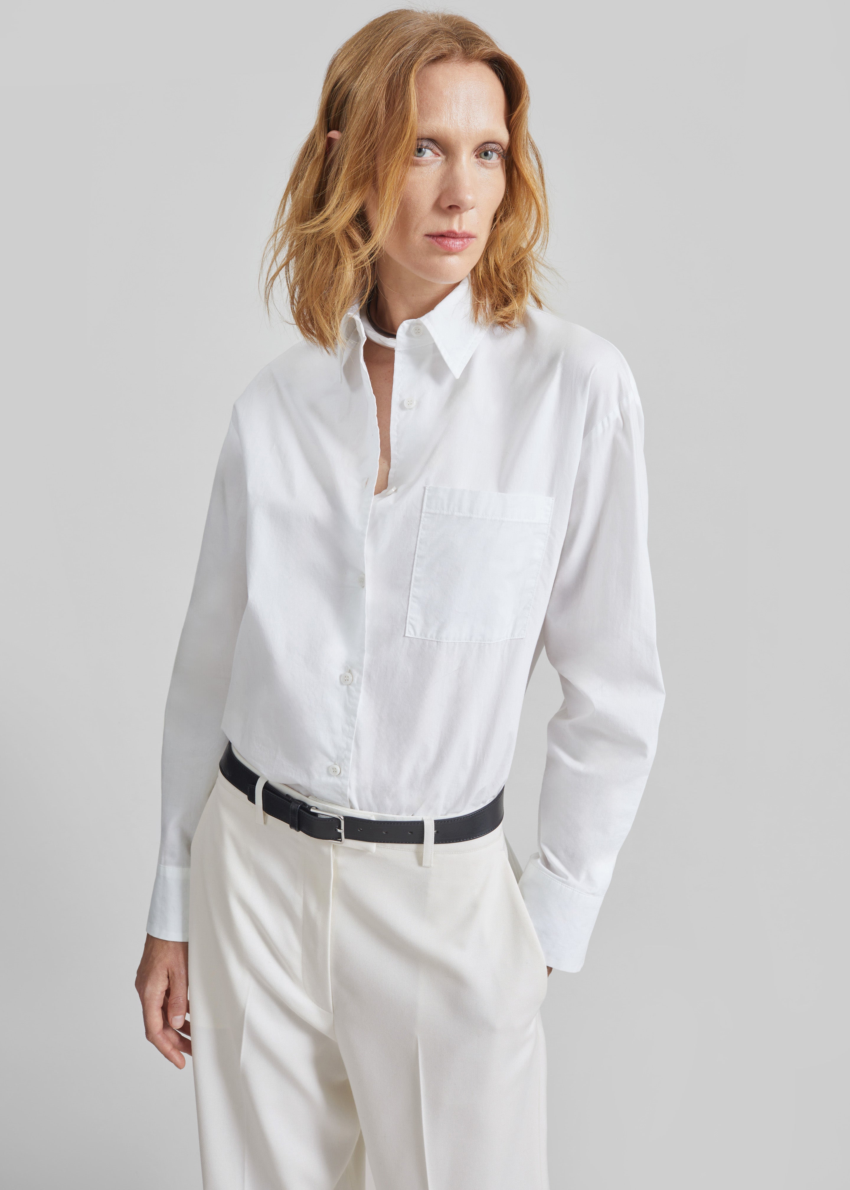 Lui Organic Cotton Shirt - White - 1