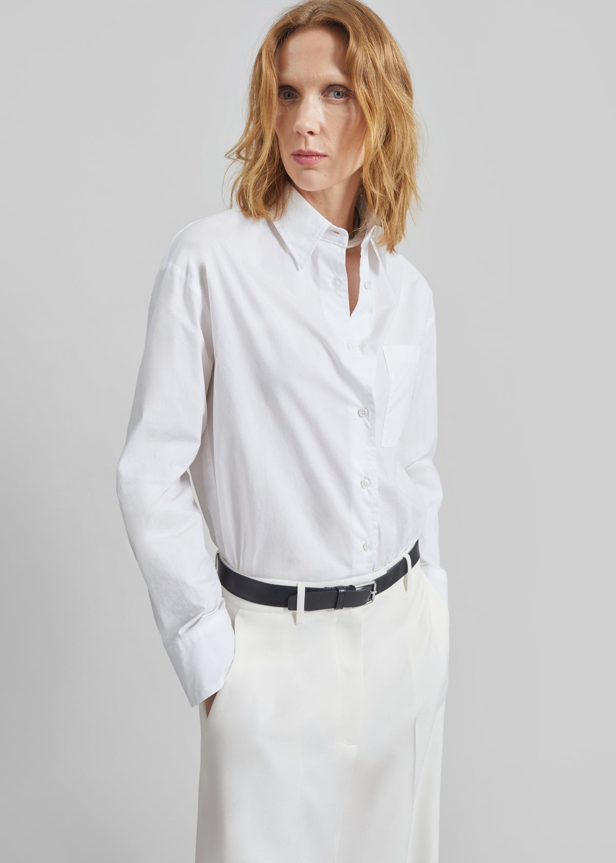 Lui Organic Cotton Shirt - White - 3