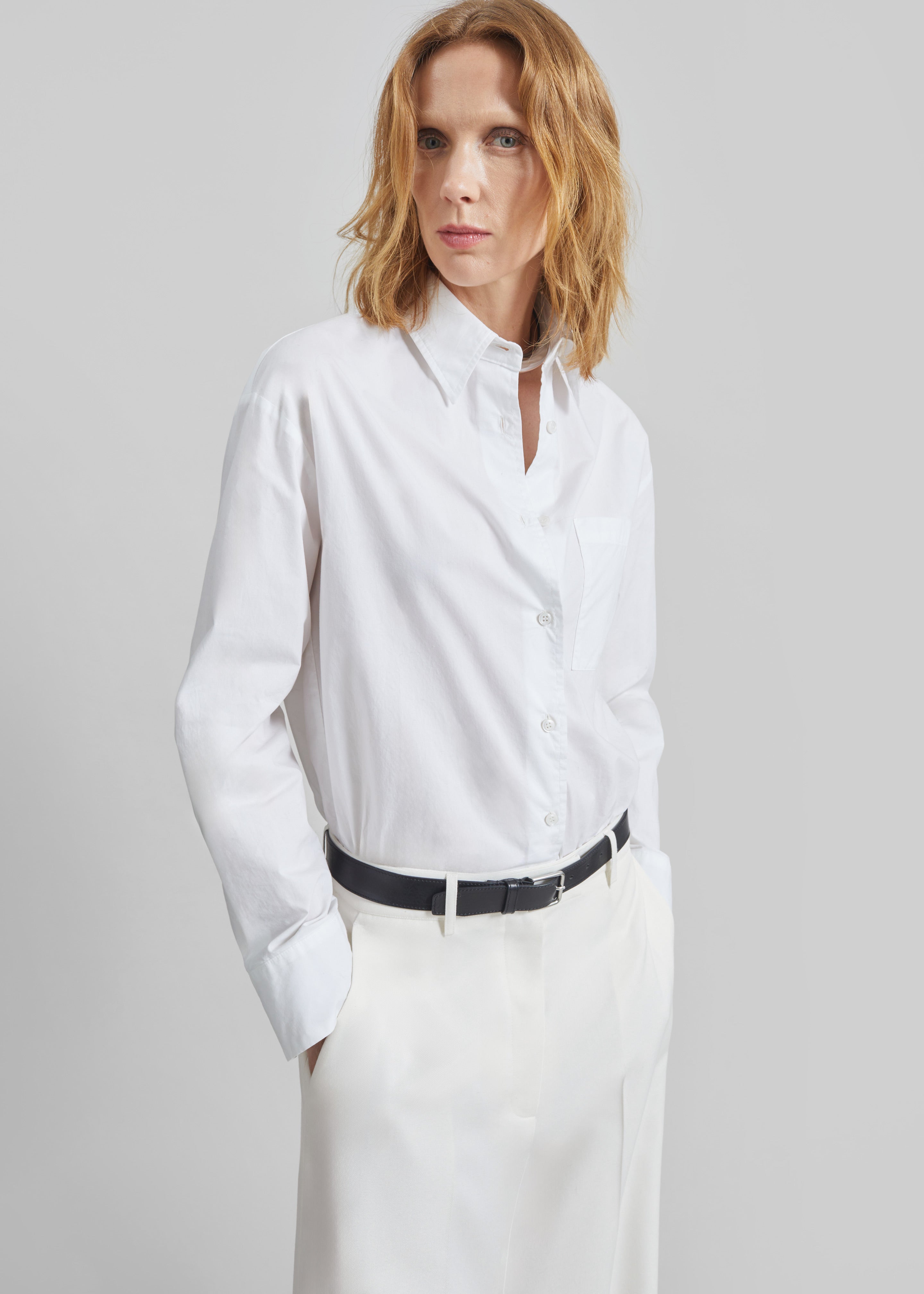 Lui Organic Cotton Shirt - White - 3
