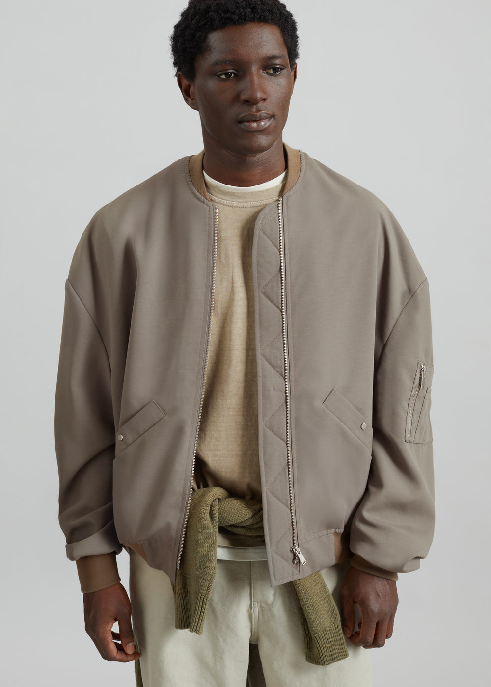 Lumi Bomber Jacket - Dark Olive - 1