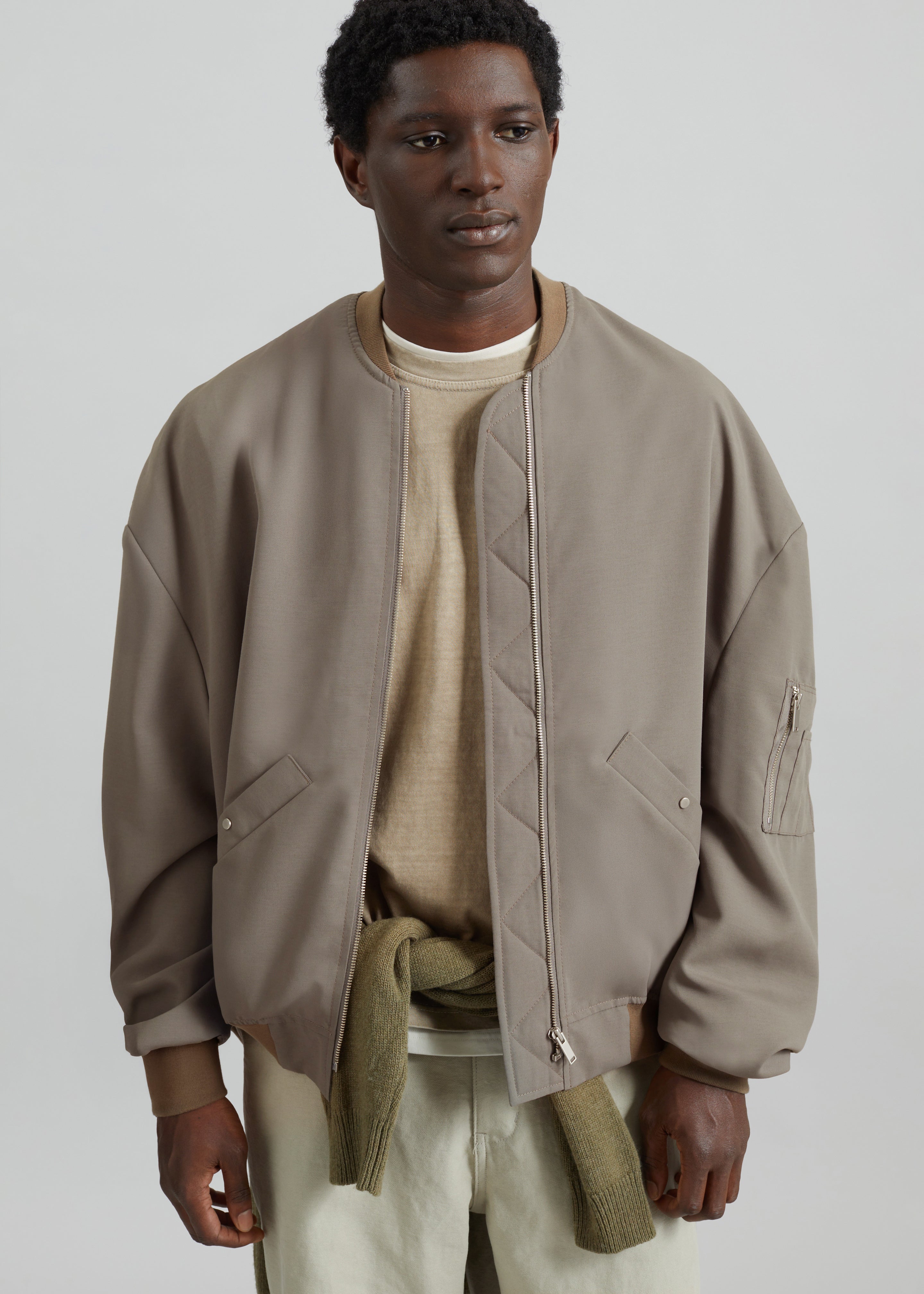 Lumi Bomber Jacket - Dark Olive - 7 - [gender-male]