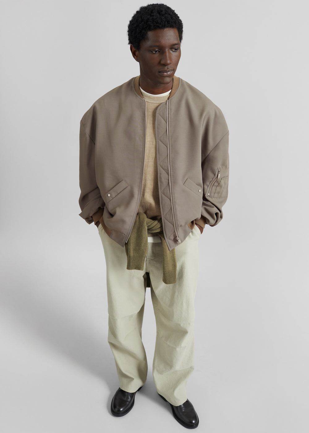 Lumi Bomber Jacket - Dark Olive