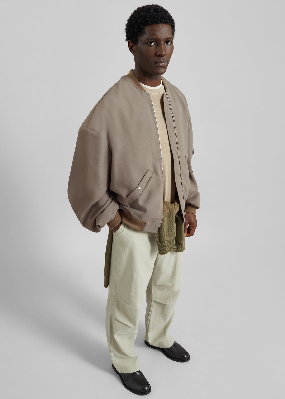 Lumi Bomber Jacket - Dark Olive - 10