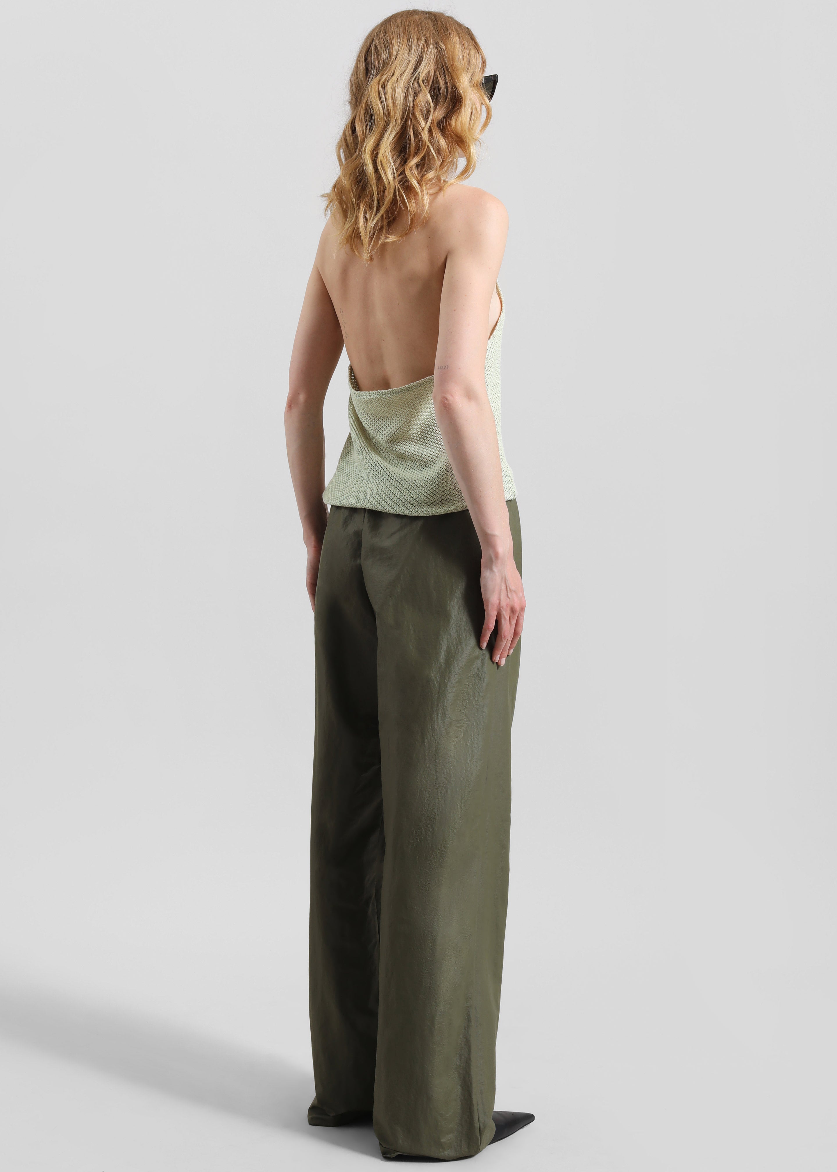 Lunel Knit Halter Top - Pale Green - 6