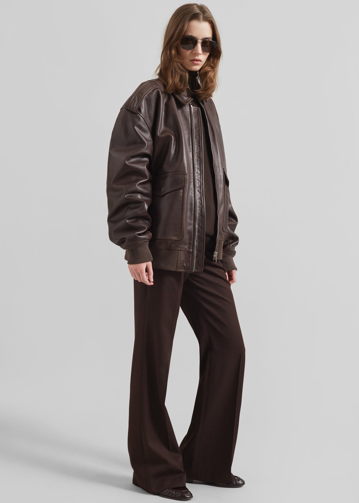 Lyra Flared Pants - Brown - 11