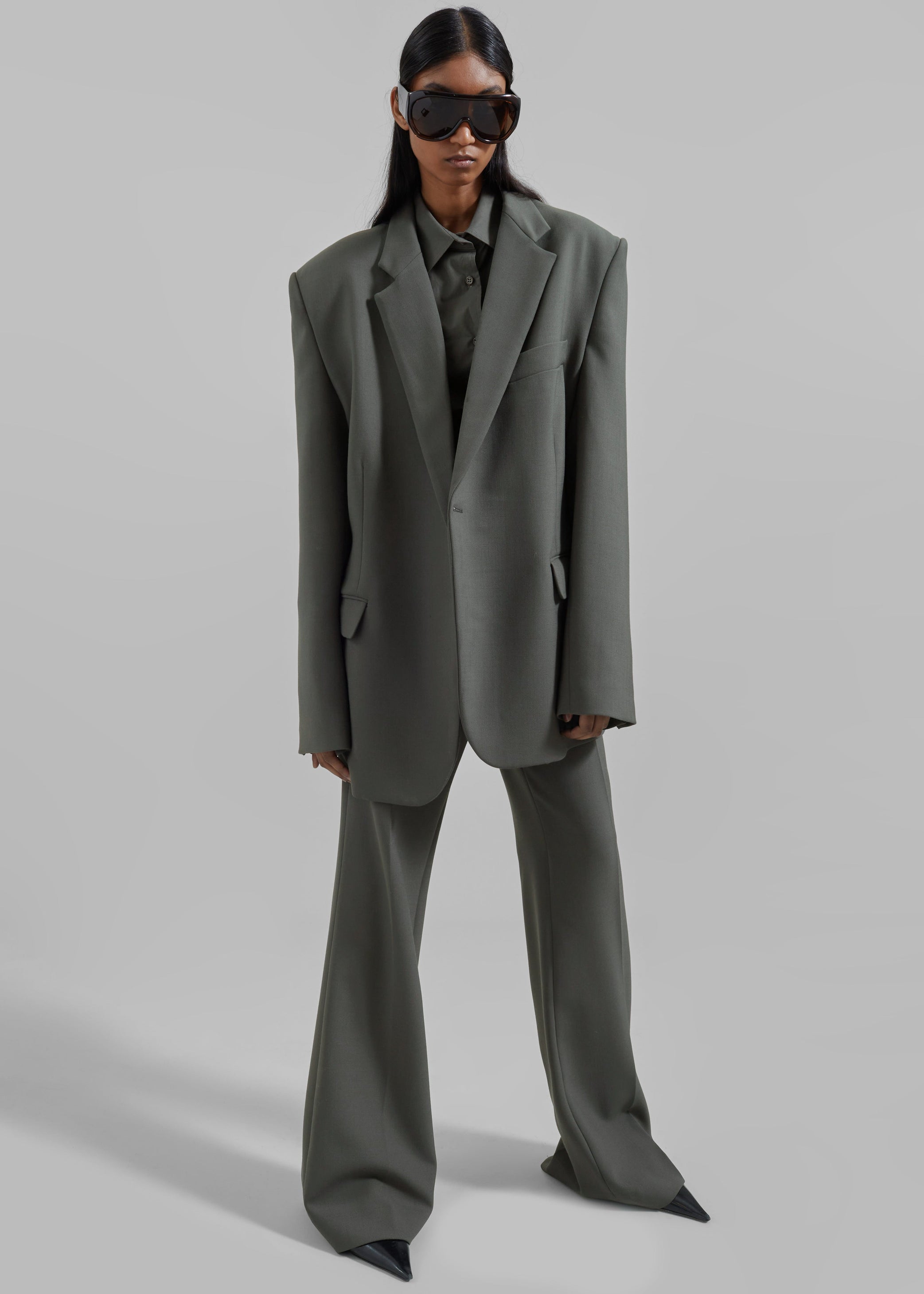 Shop the look image for Lyra Flared Pants - Light Khaki