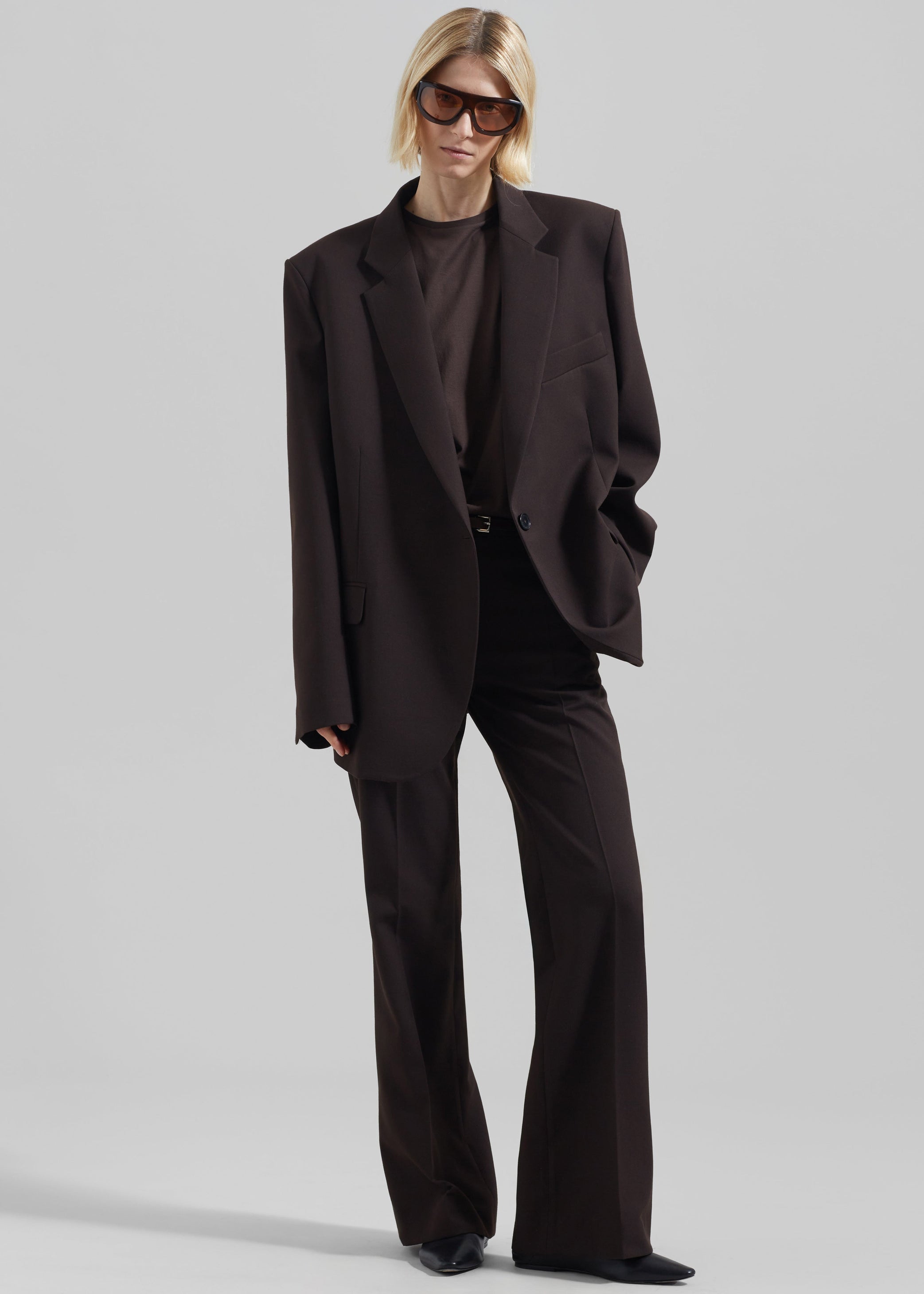 Shop the look image for Lyra Flared Pants - Brown