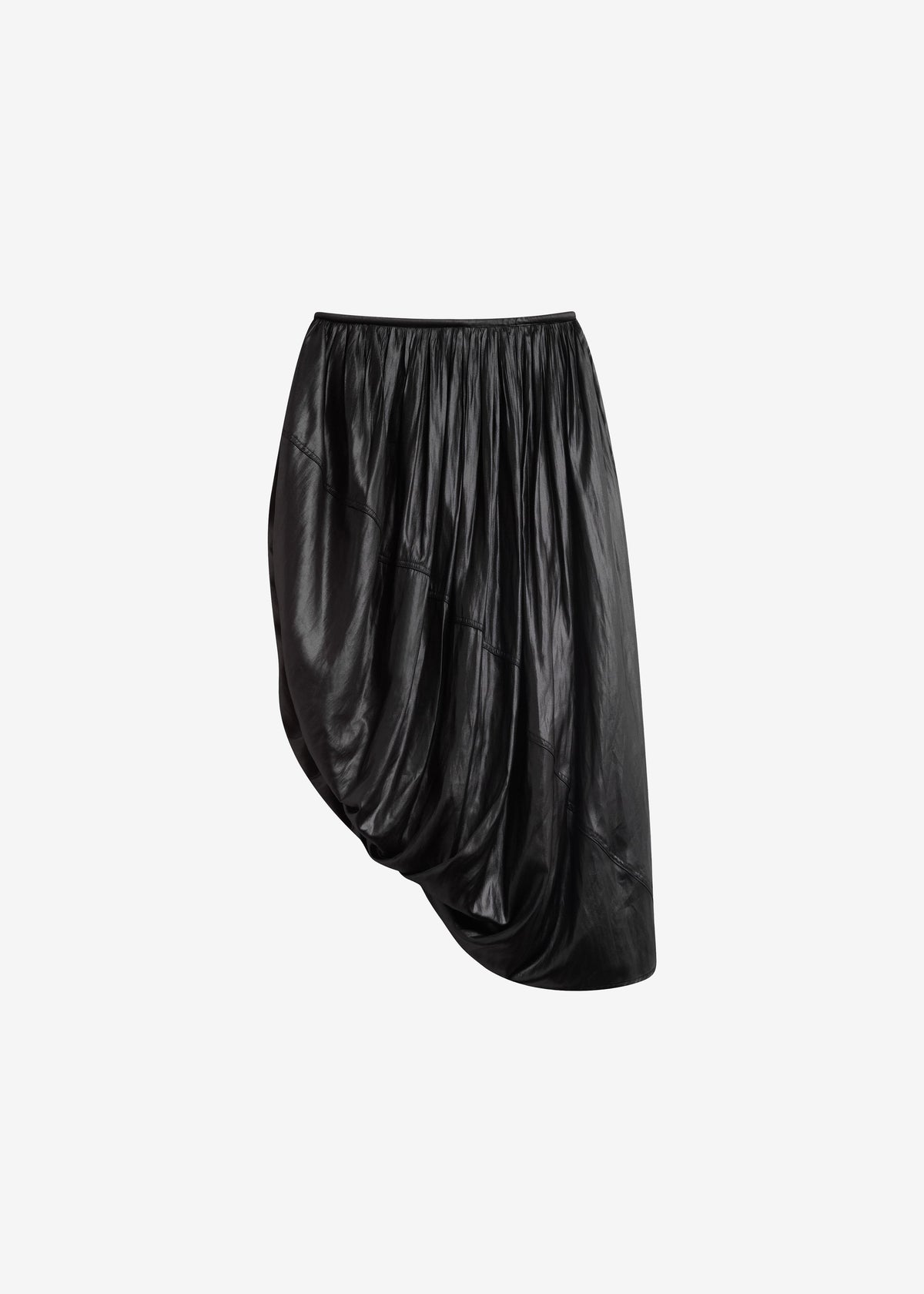 Mabillon Corded Draped Skirt - Black - 8