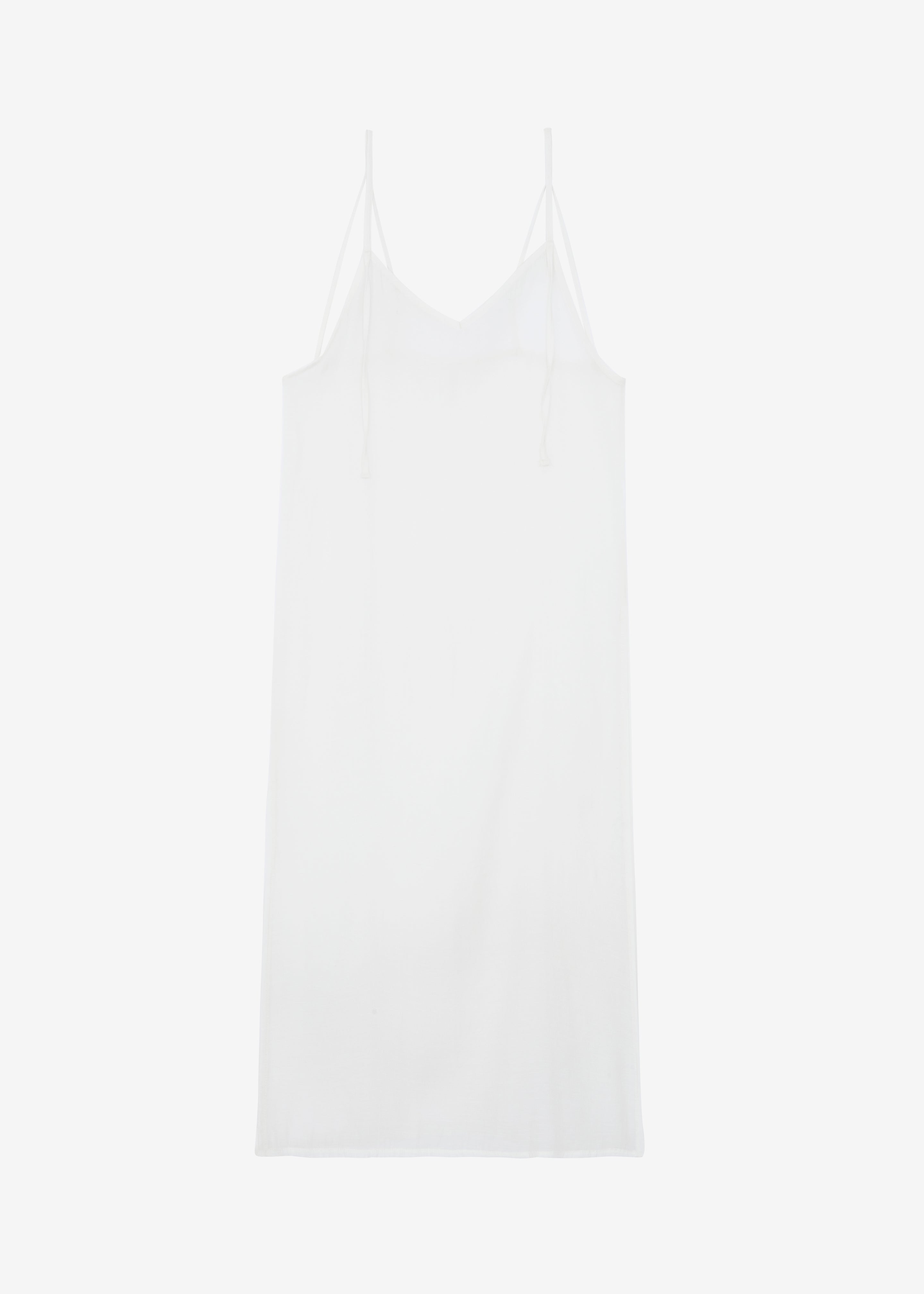 Madeline Sheer Midi Dress - Off White - 10