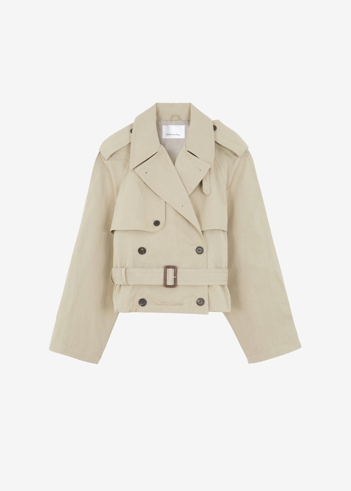 Mads Cropped Trench - Beige - 15
