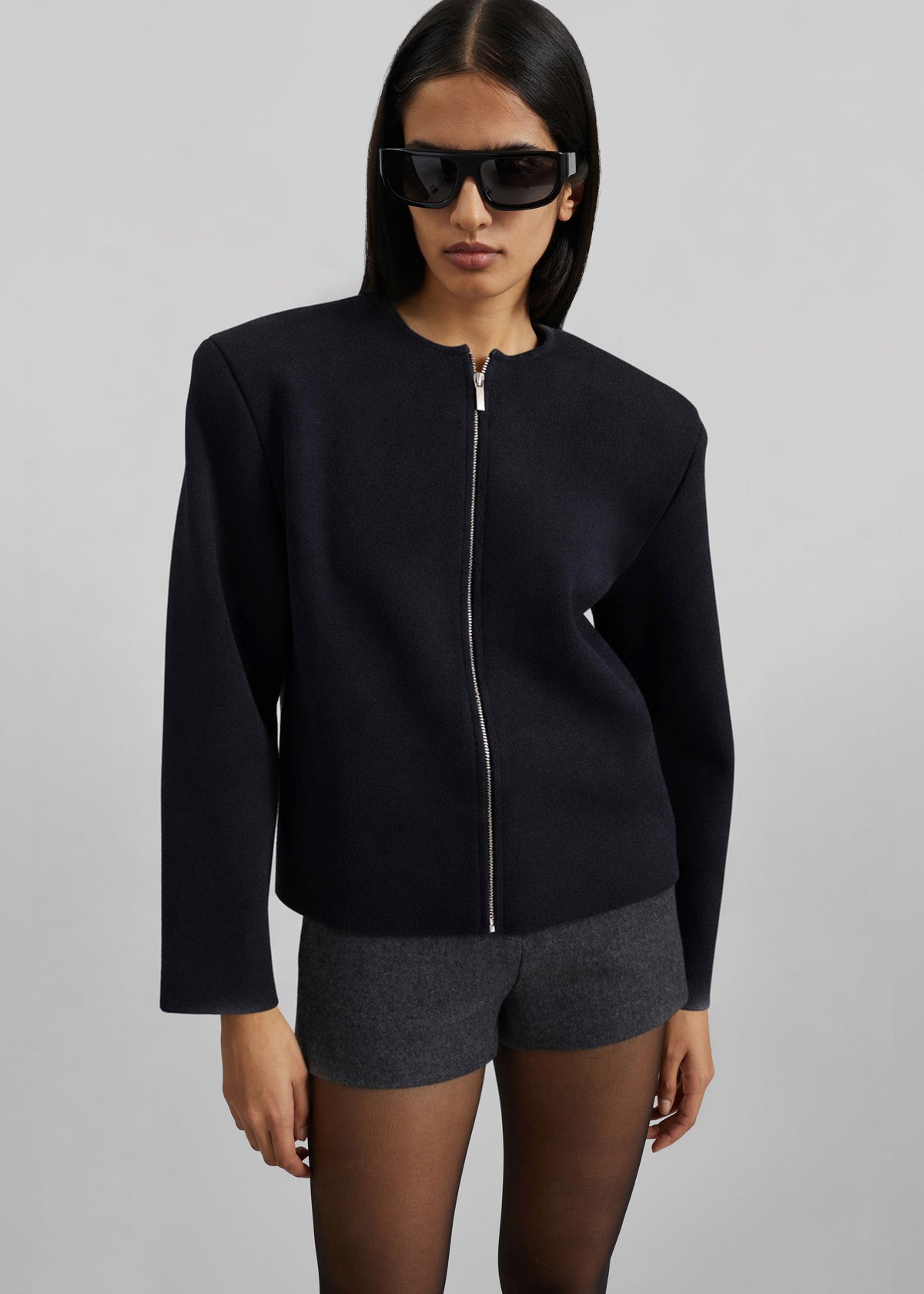 Cardigan Mael à épaulettes - Noir