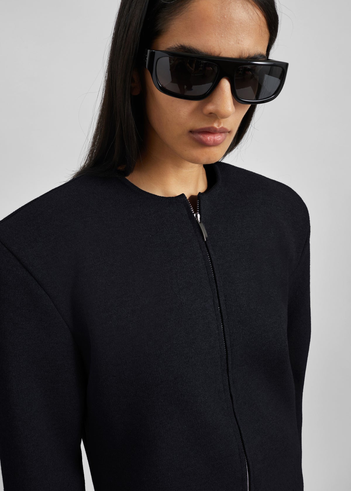 Cardigan Mael à épaulettes - Noir