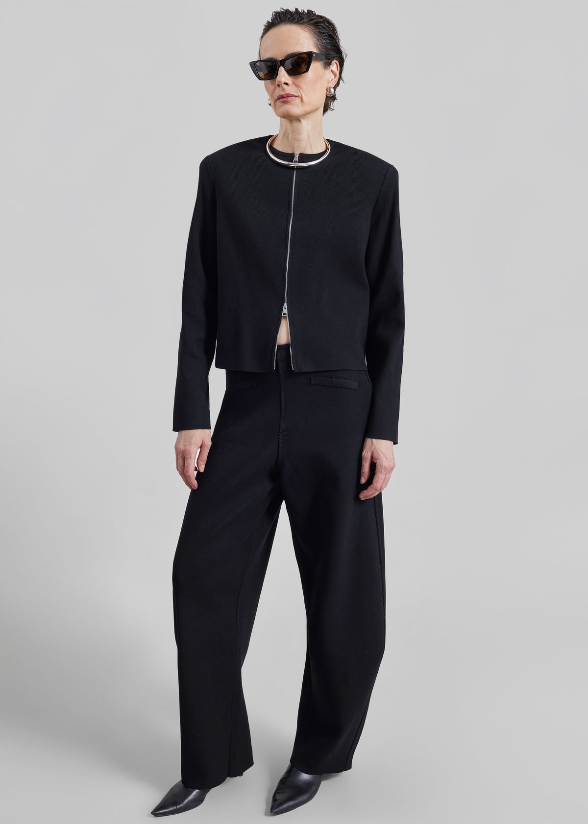Cardigan Mael à épaulettes - Noir