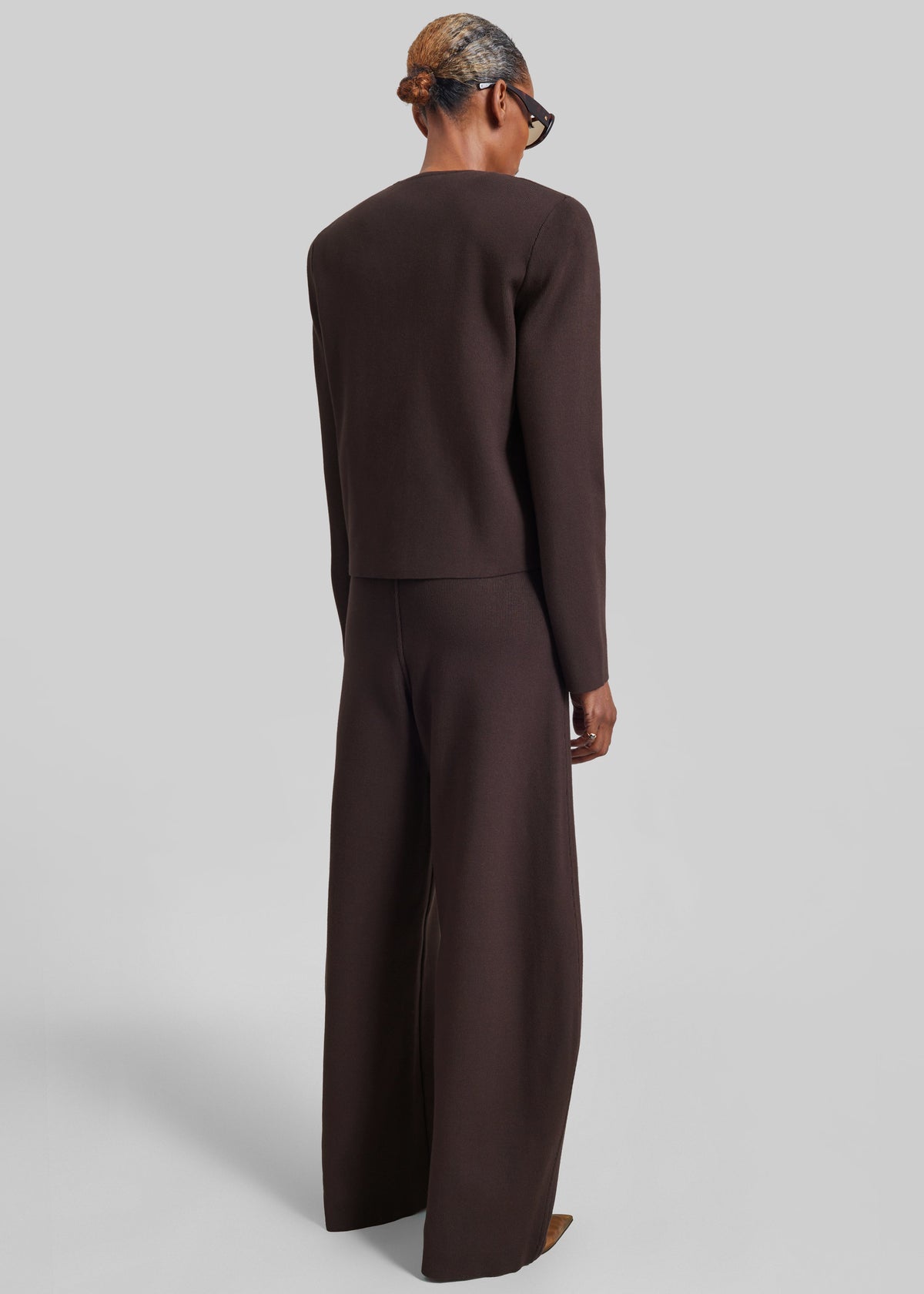 Mael Padded Cardigan - Brown
